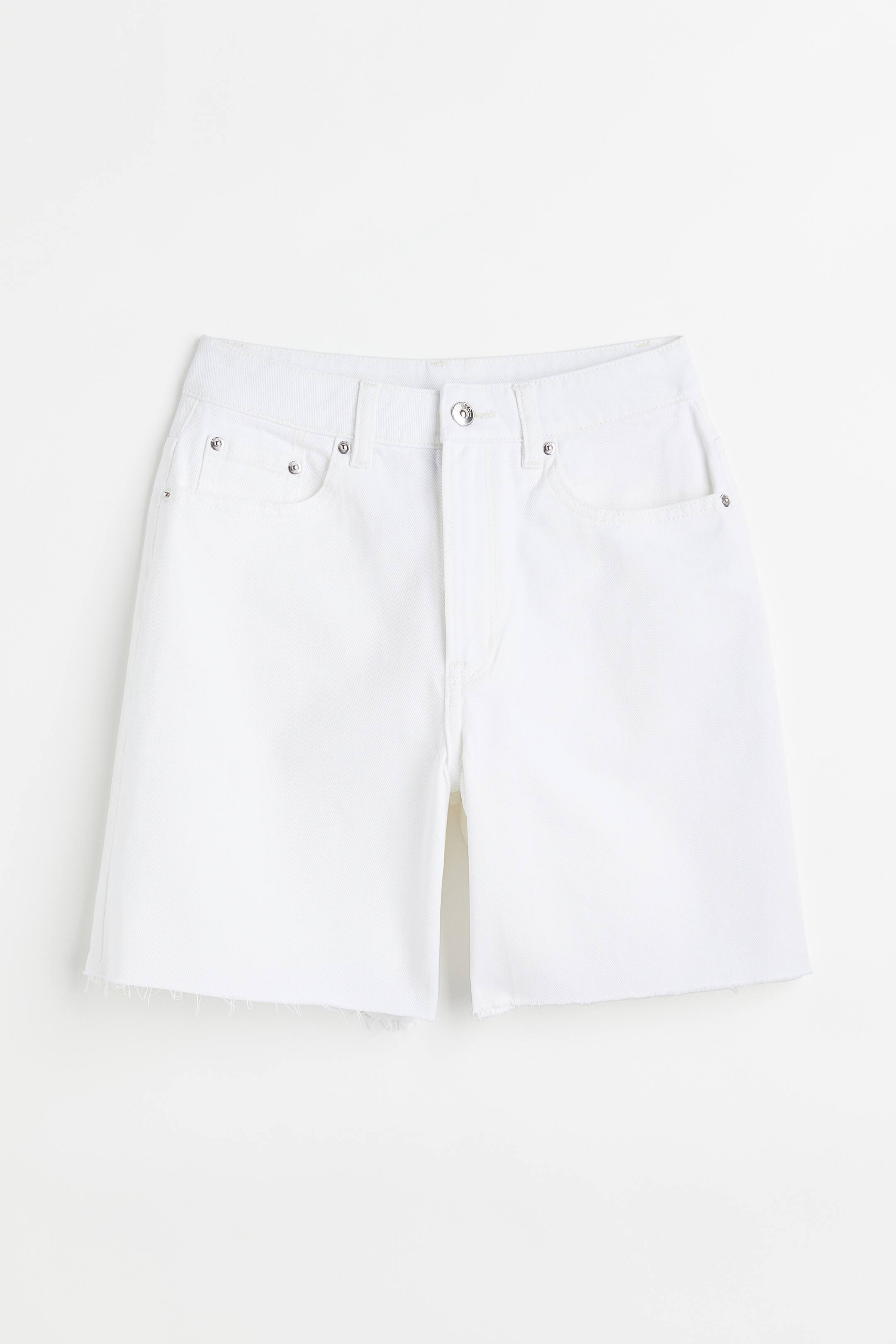 View larger image: Twill Bermuda shorts - White - Ladies | H&M IN 1