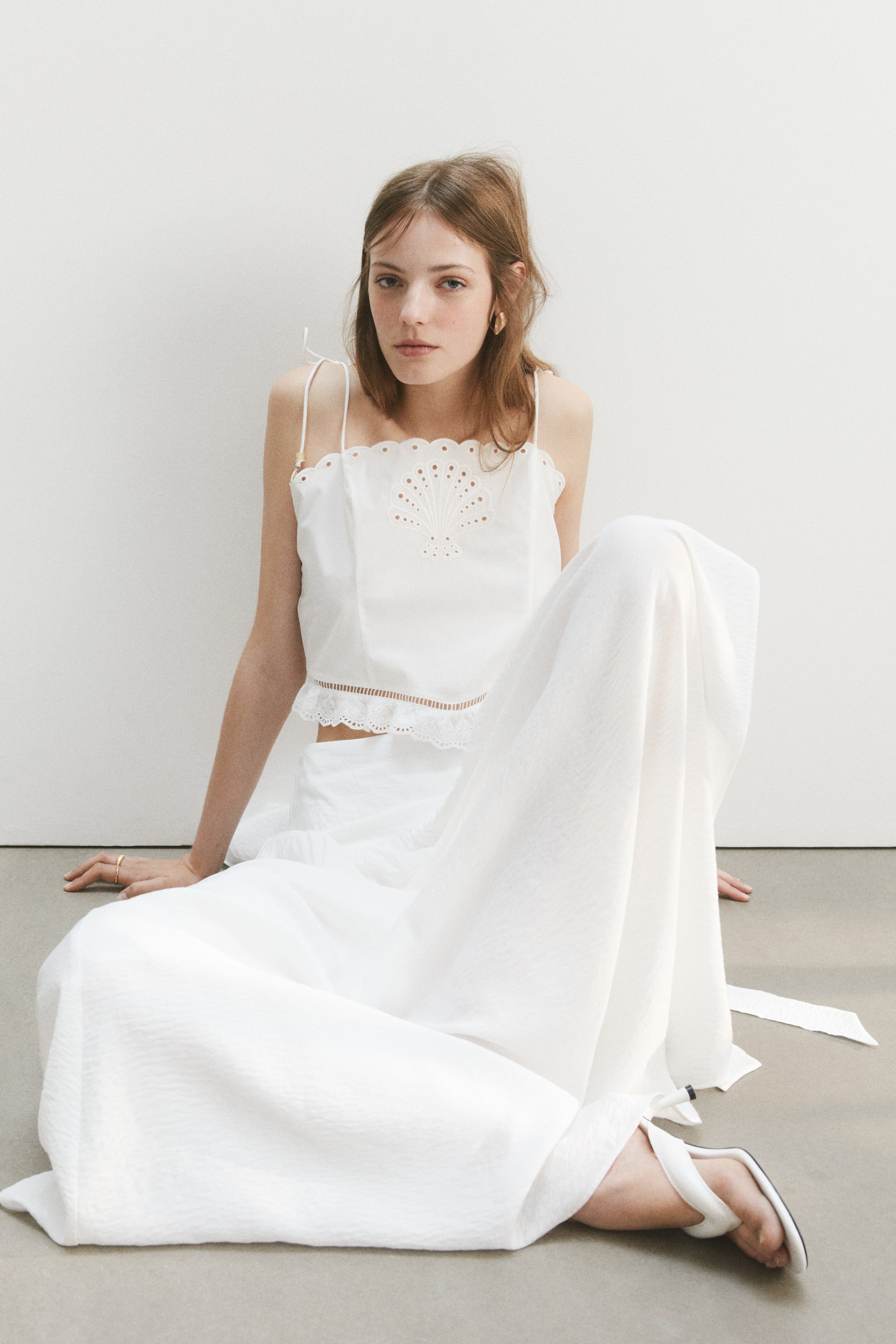Tie-Detail Maxi Skirt