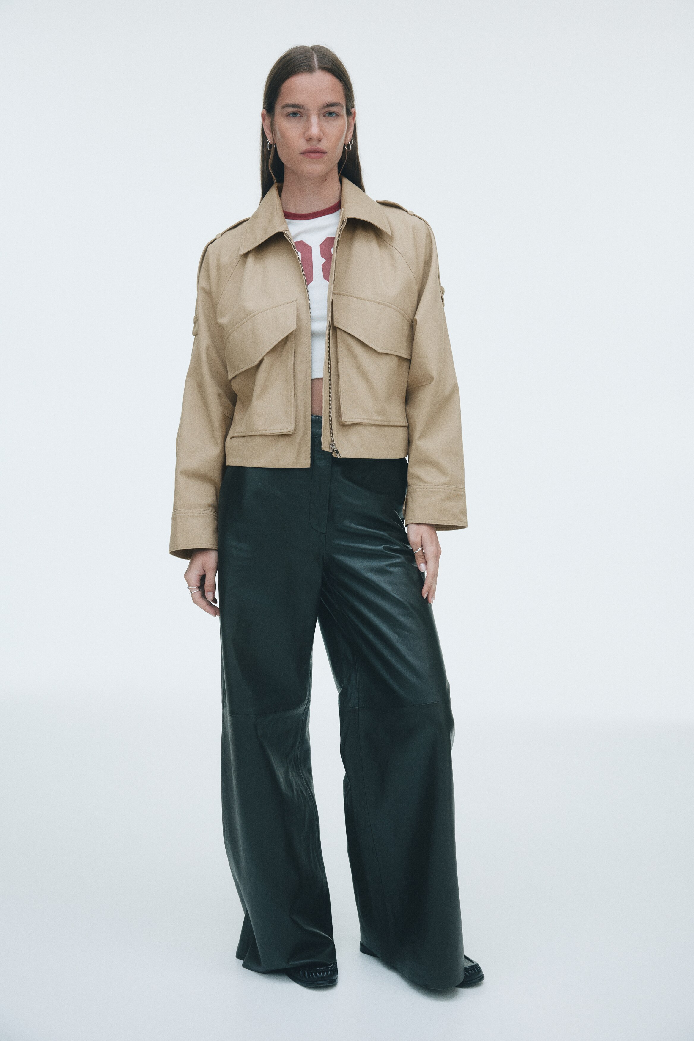 Cotton cargo jacket