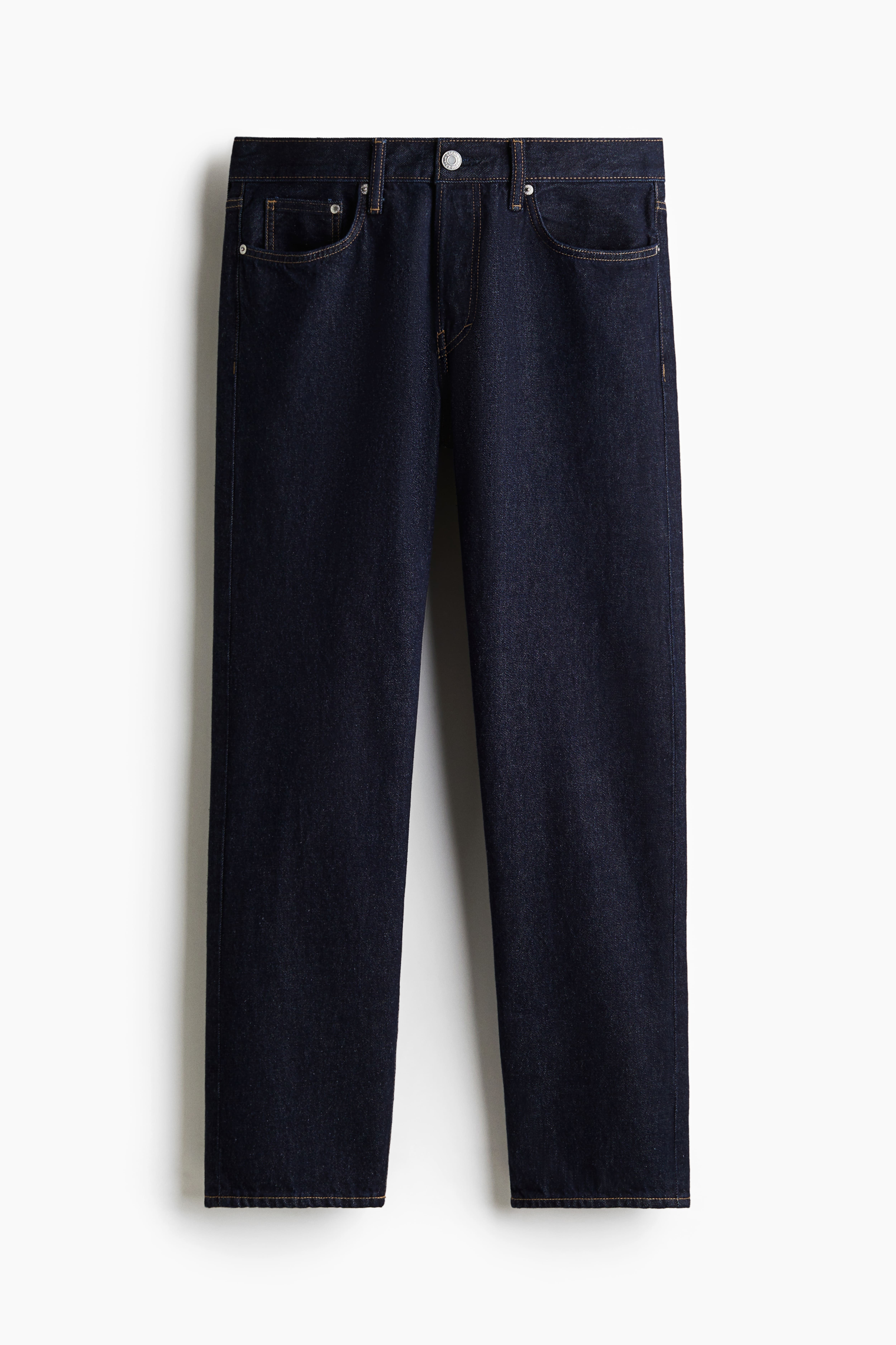 H&M × Smiley Men's factory Relaxed Fit Blue Jeans with Embroidery Detail