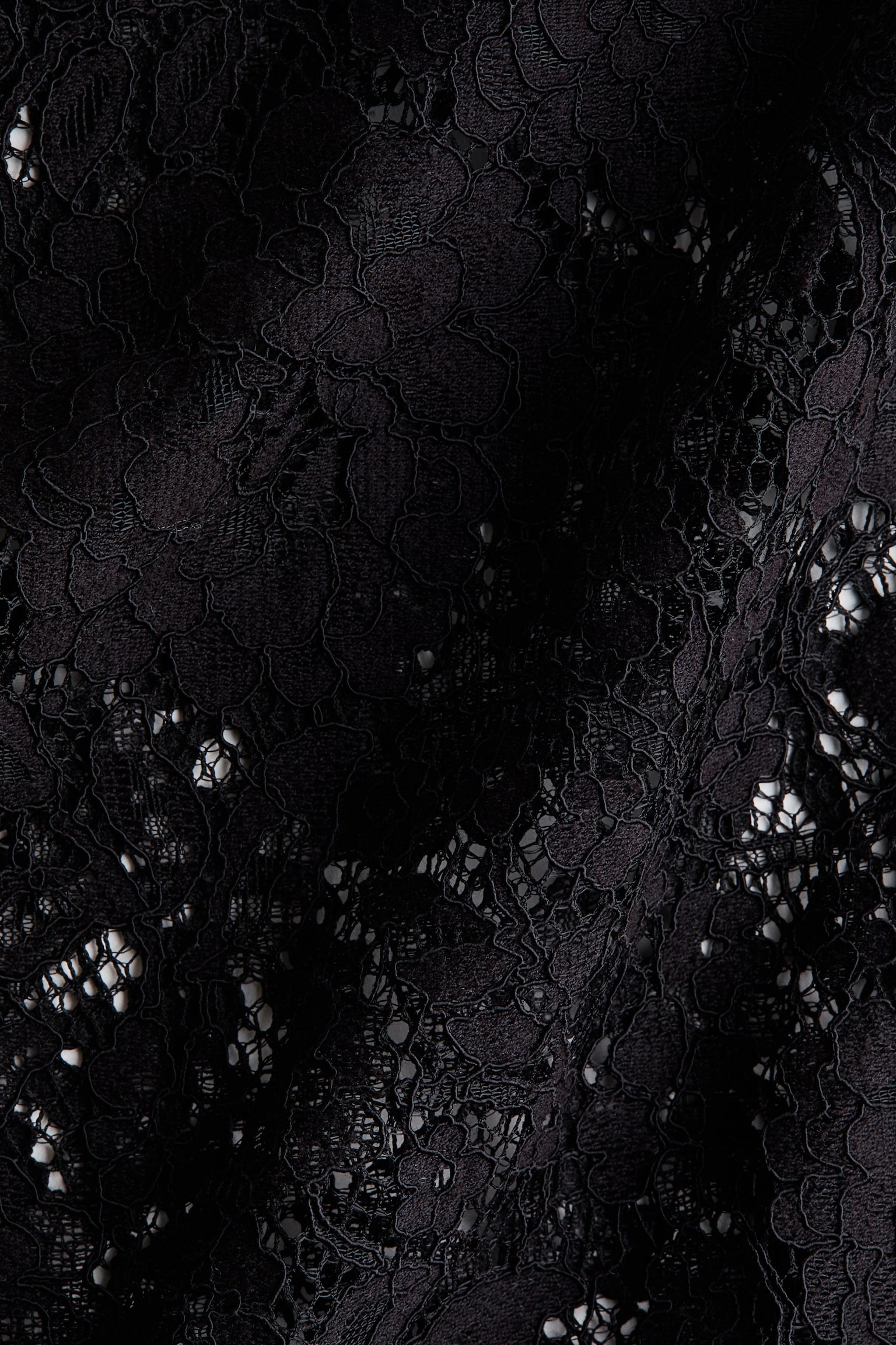 Lace pencil skirt - Black - 4