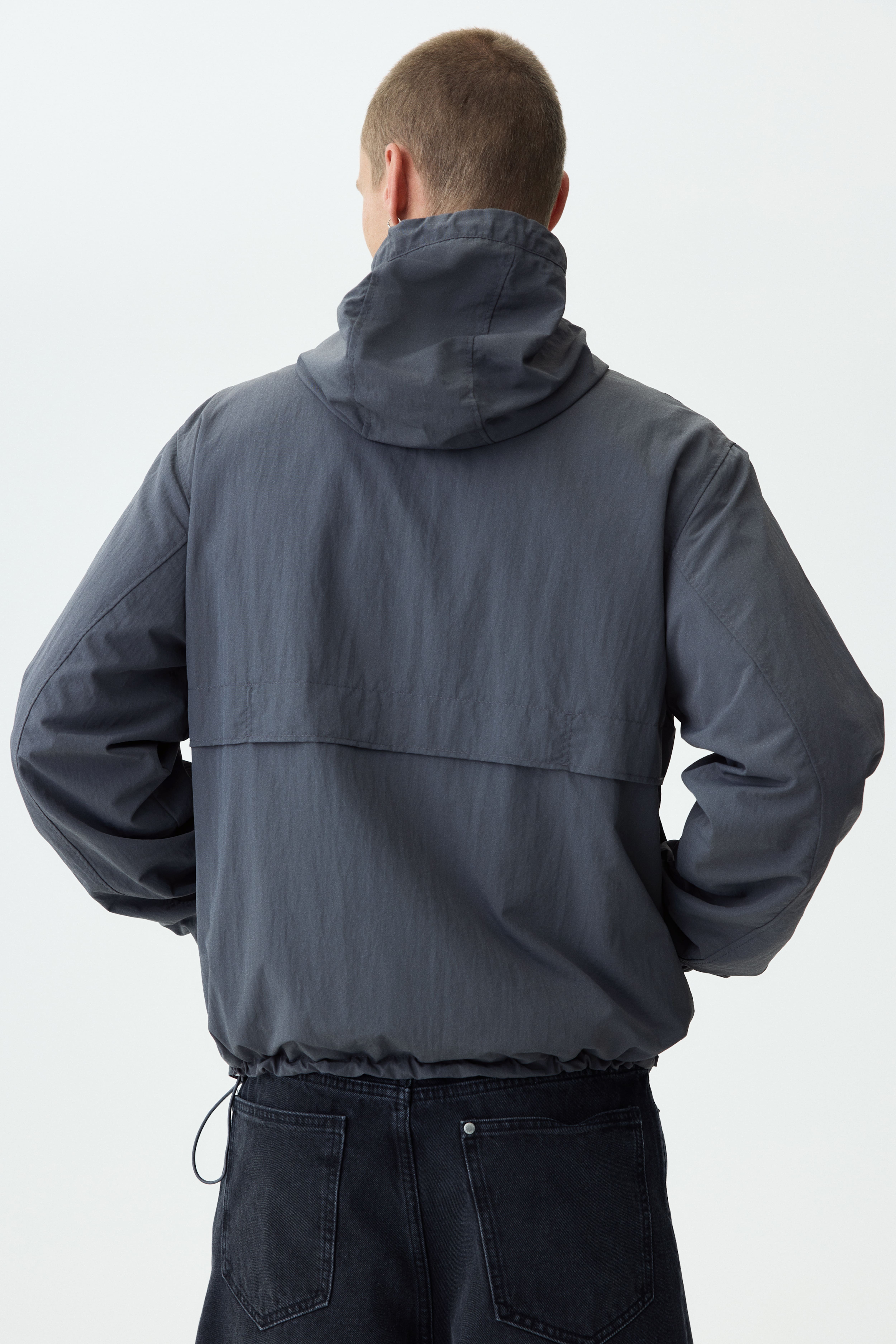 Water-Repellent Nylon Windbreaker