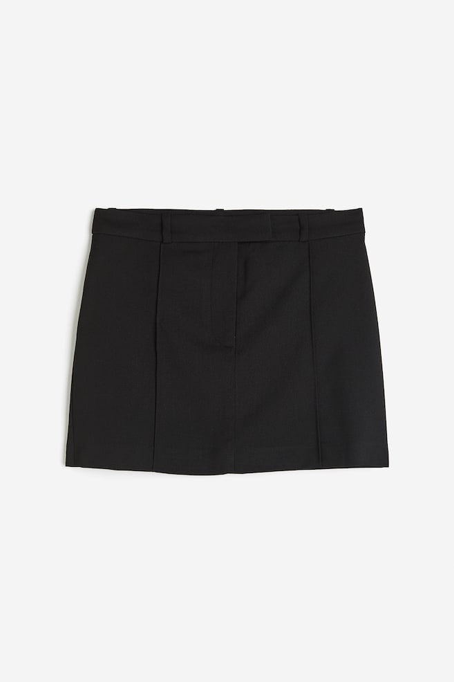 Tailored mini skirt - Black - 2