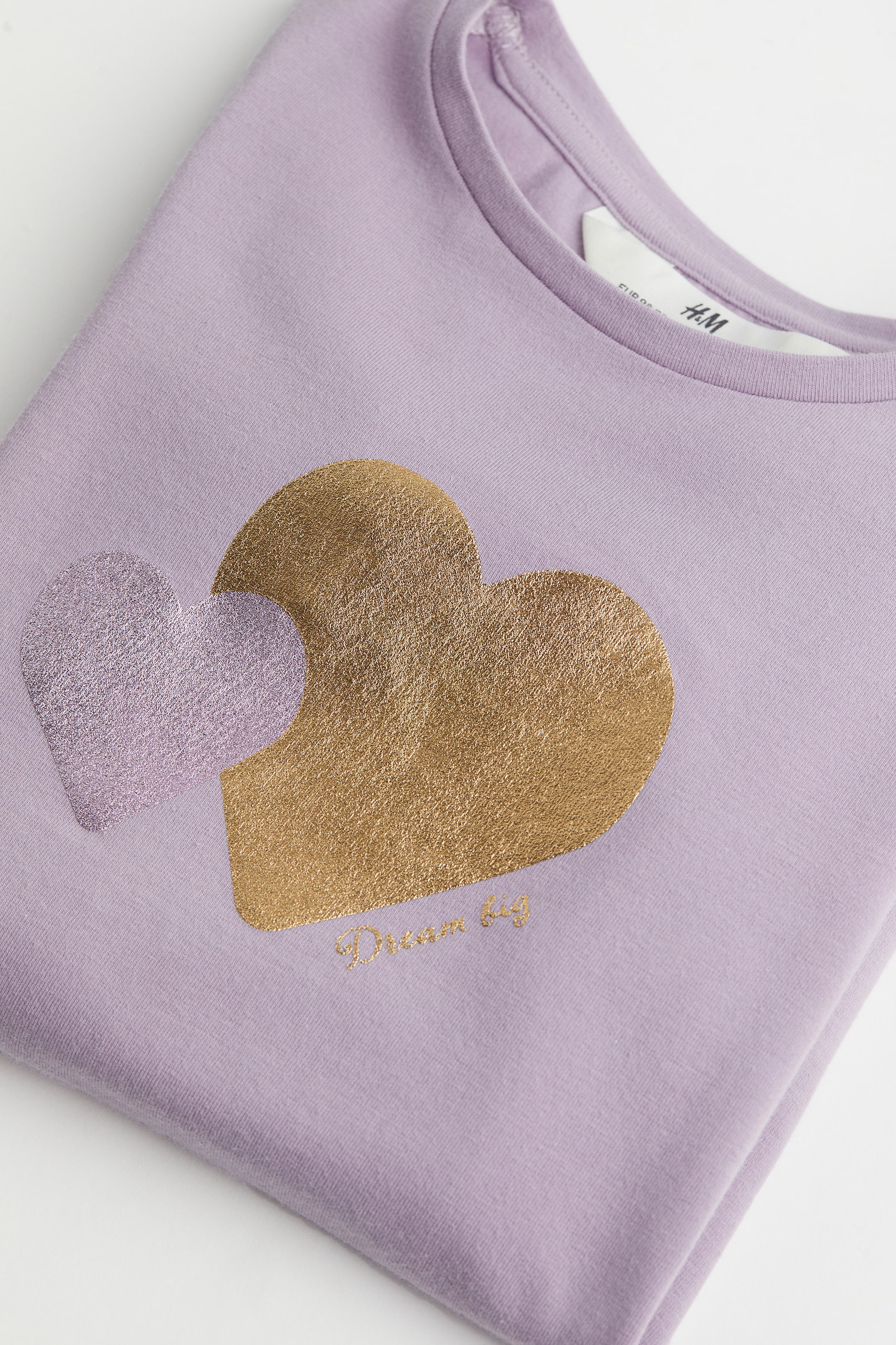 View larger image: 2-piece set - Light purple/Hearts - Kids | H&M HK 3
