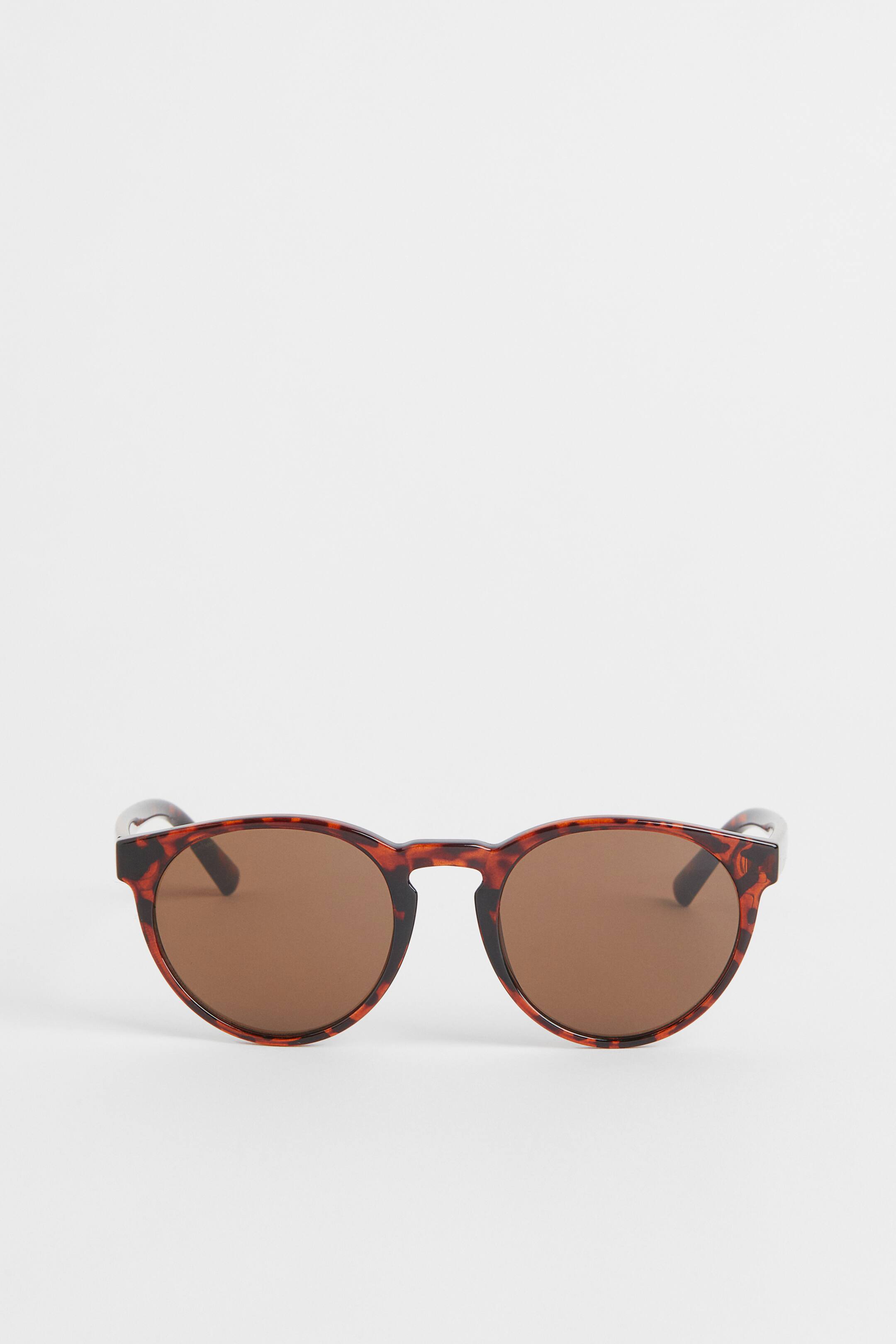 View larger image: Round sunglasses - Brown/Tortoiseshell-patterned - Men | H&M IN 1