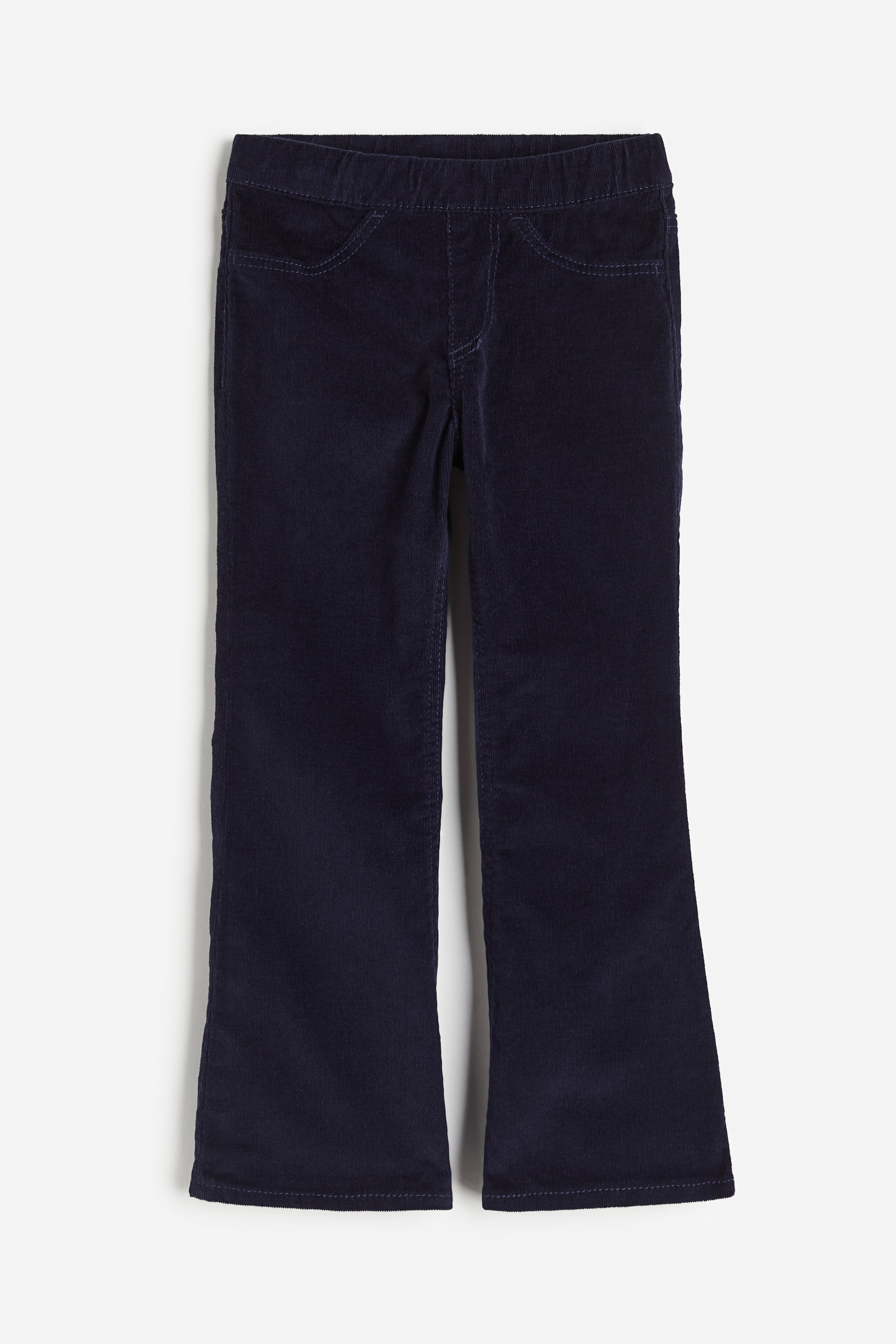 Flared Pull-on Corduroy Pants