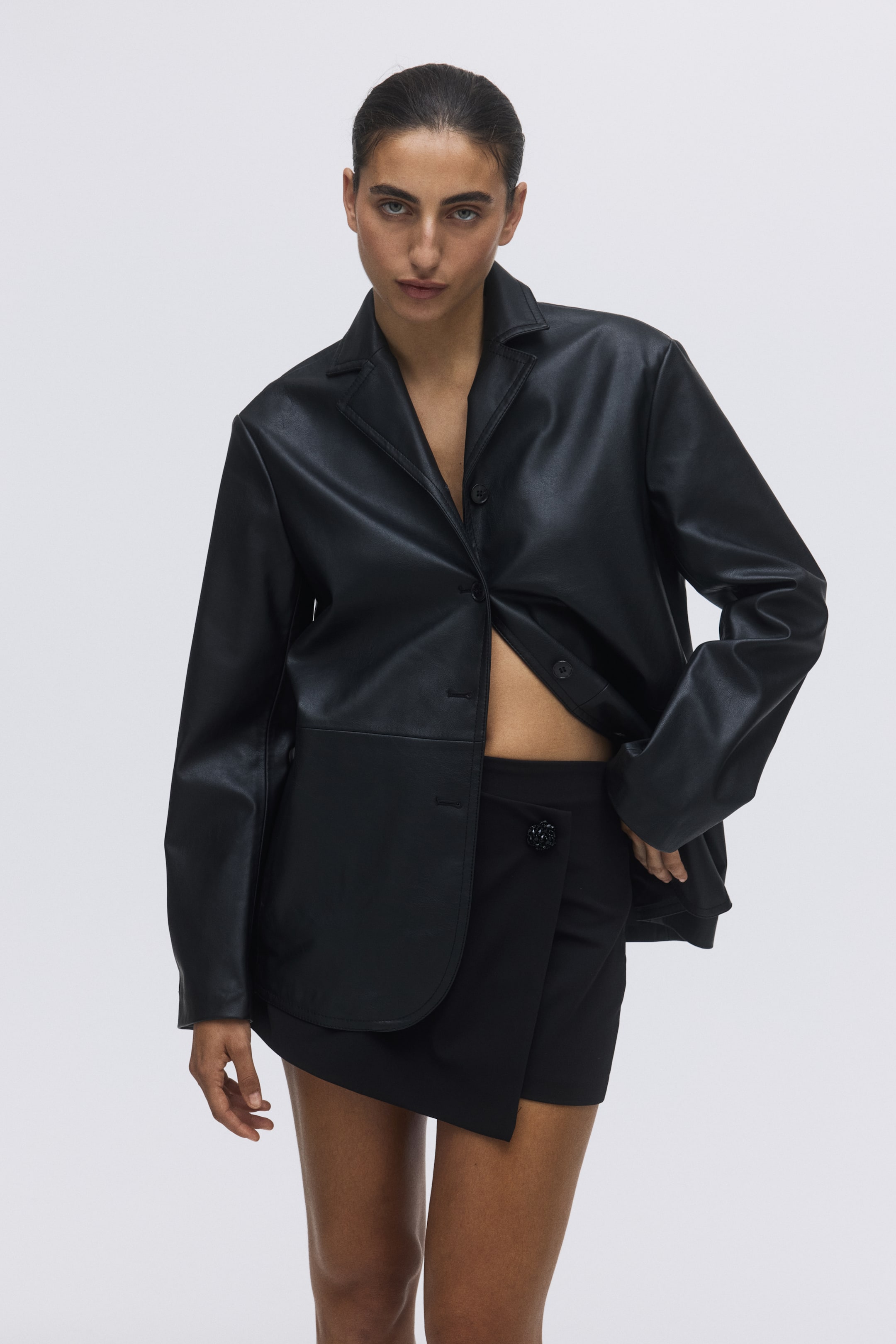 View larger image: Wrap skort - Black - Ladies | H&M GB 1