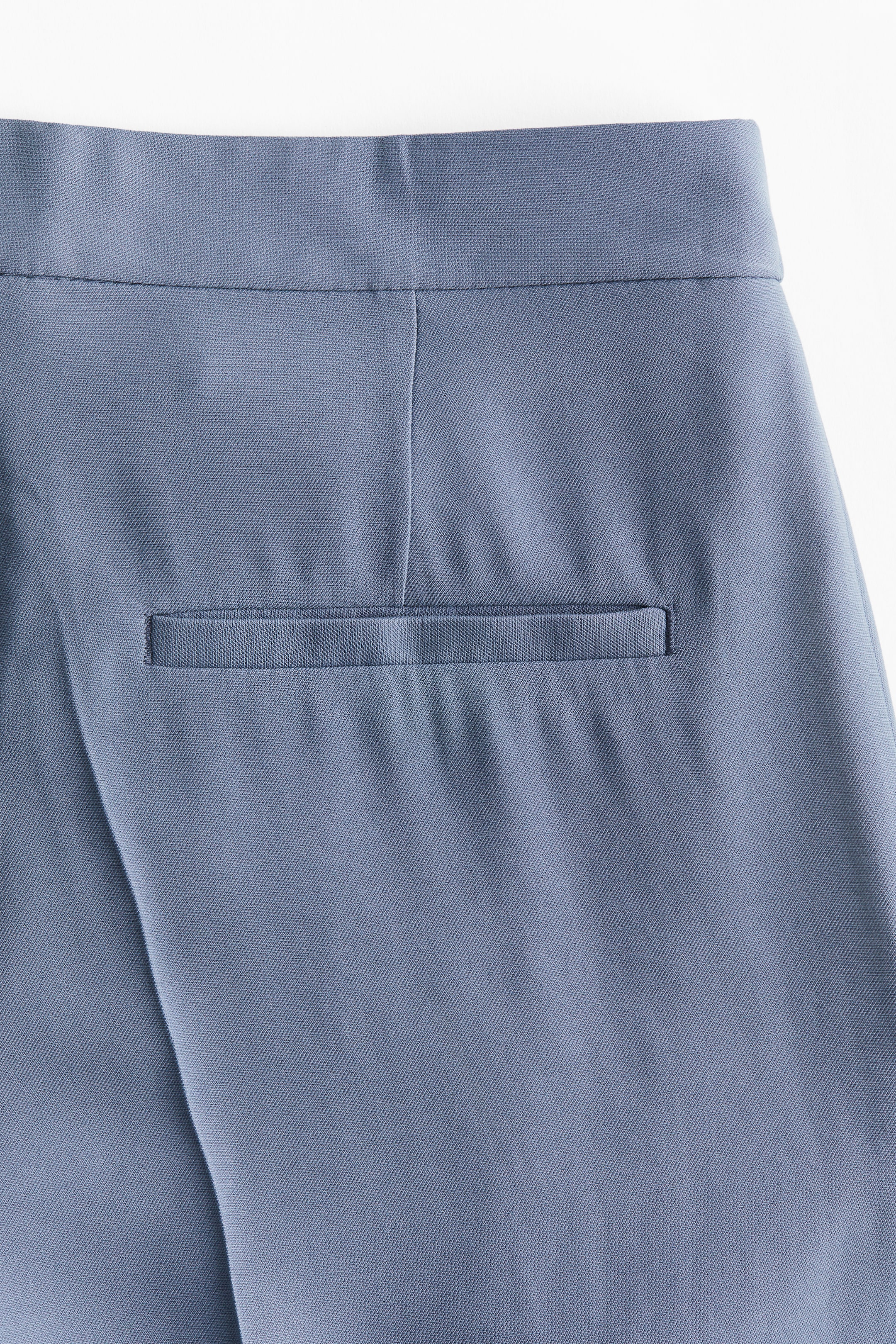 Wide-Leg Twill Pants