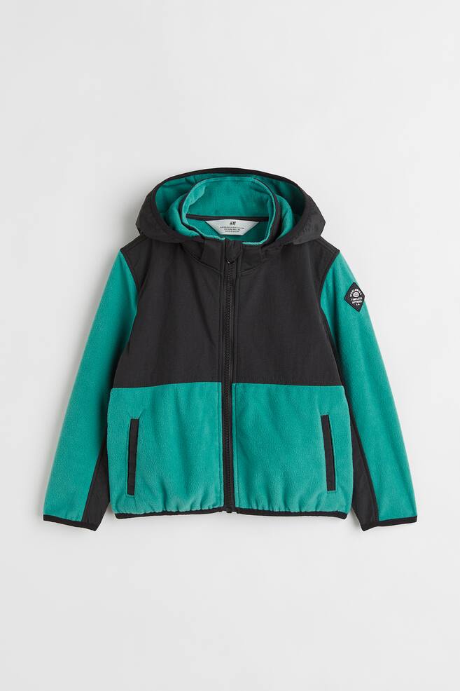 Fleece jacket - Green/Black