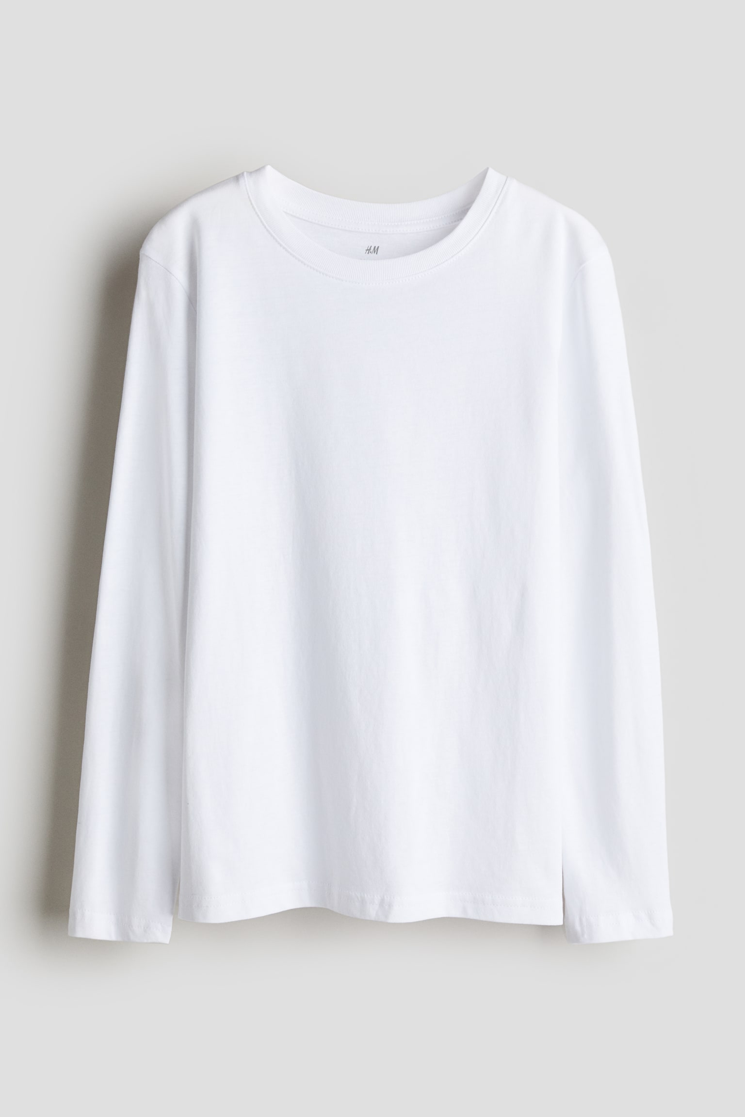 Long-sleeved T-shirt - White/White/Black - 1