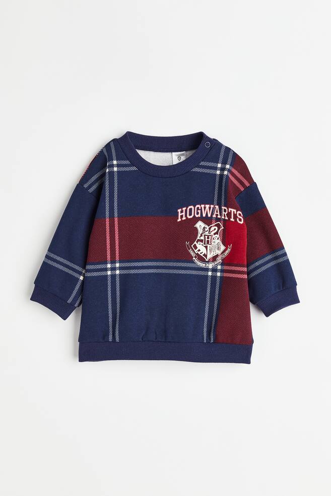 Sweatshirt aus Baumwollmix - Dunkelblau/Harry Potter - 1