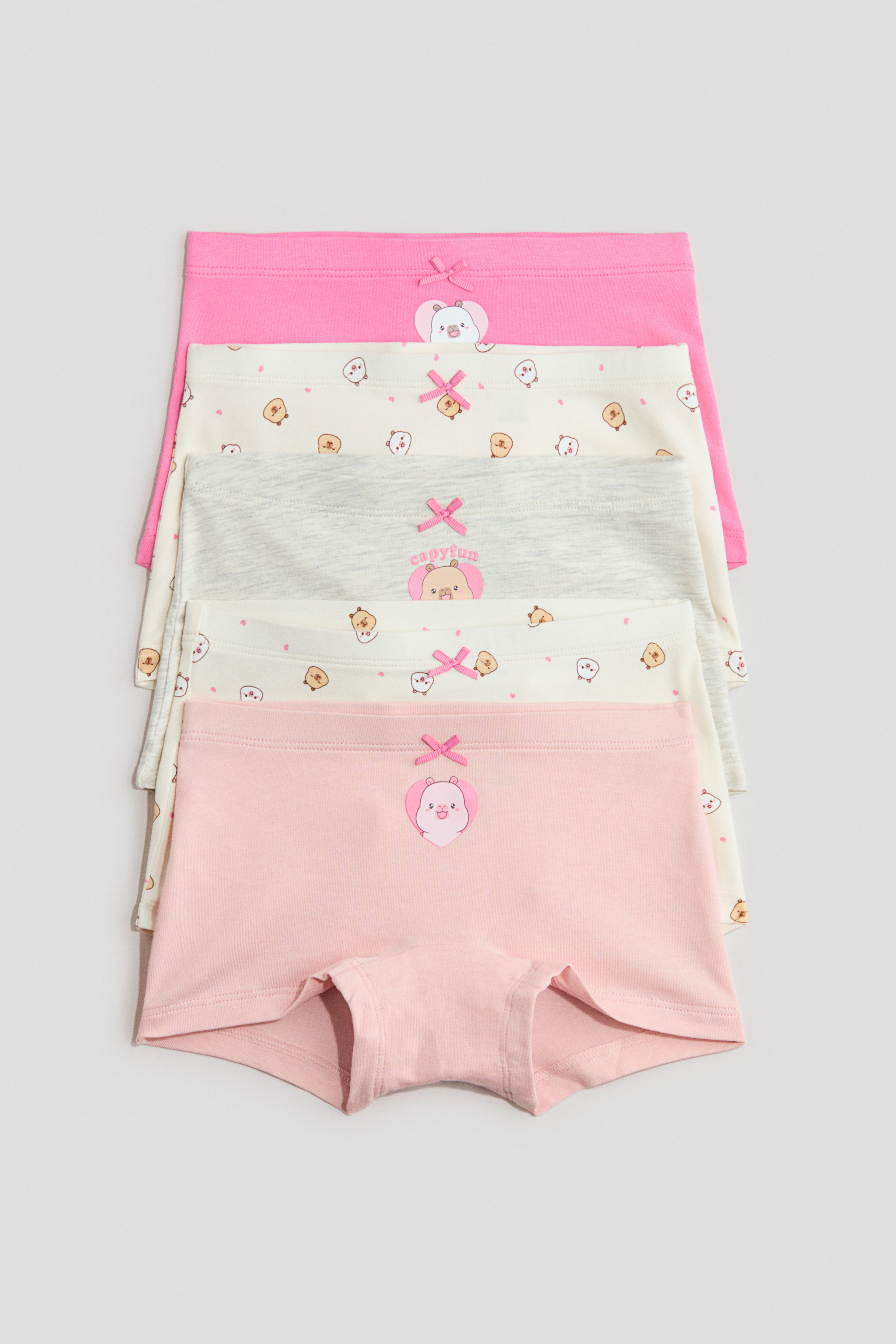 5-Pack Printed Cotton Boxer Briefs