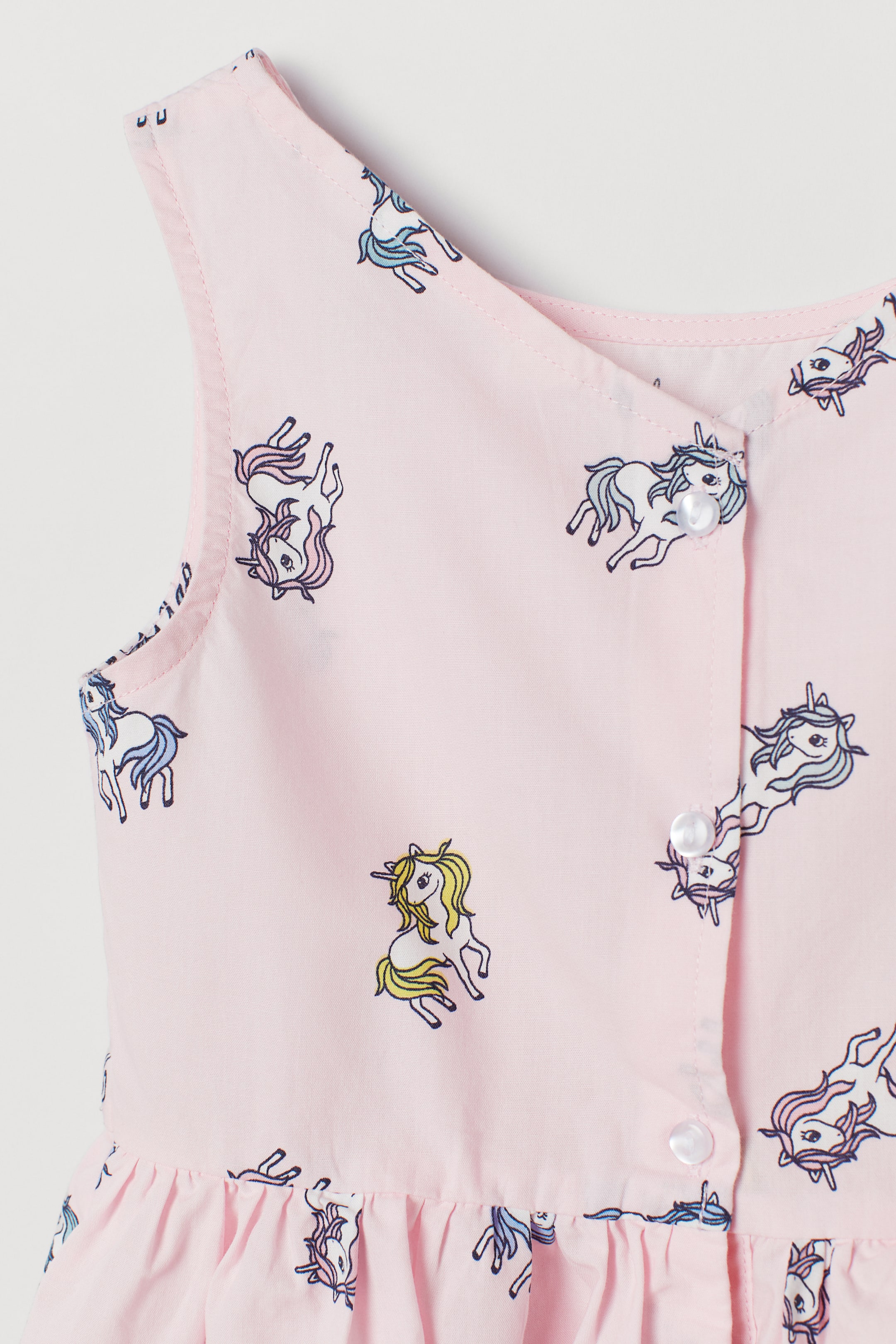 Größeres Bild ansehen: Baumwollkleid - Hellrosa/Einhörner - Kids | H&M DE 3