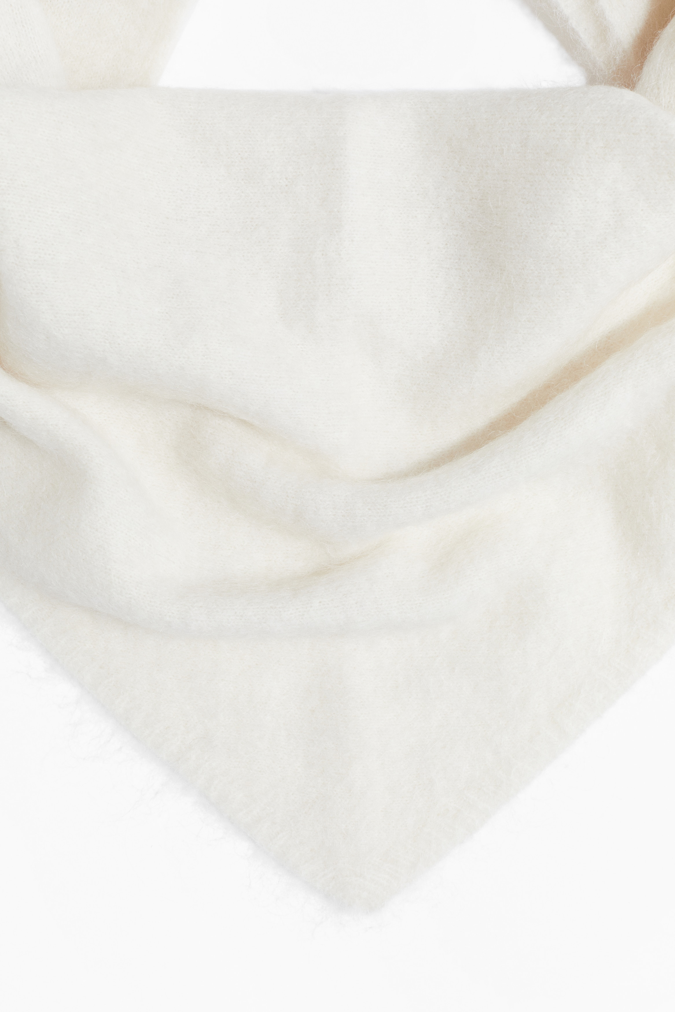 Mohair-blend triangle scarf