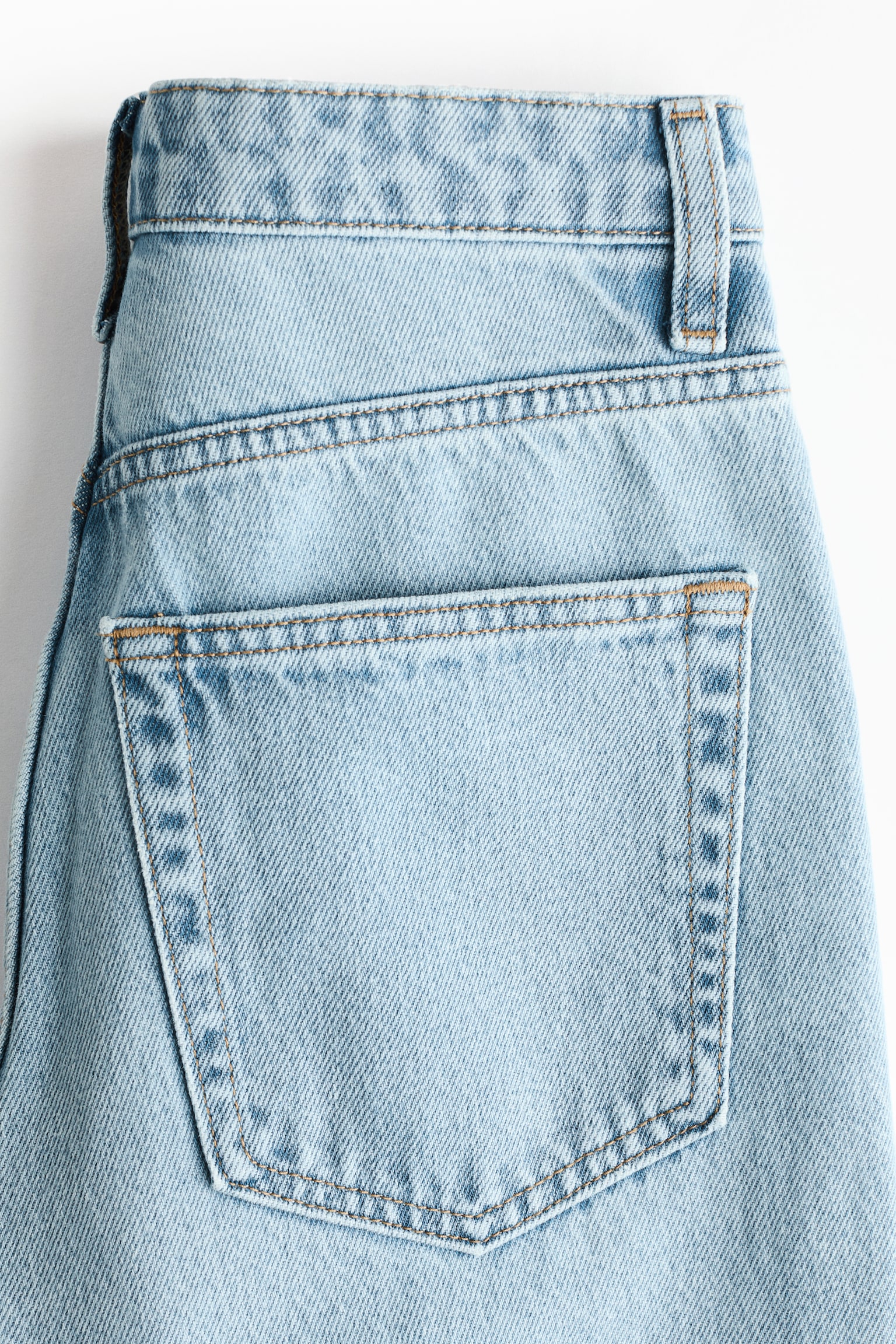 Straight High Waist Ankle Jeans - Helles Denimblau/Denimblau/Weiß/Beige/Denimblau/Ausgewaschenes Schwarz - 7