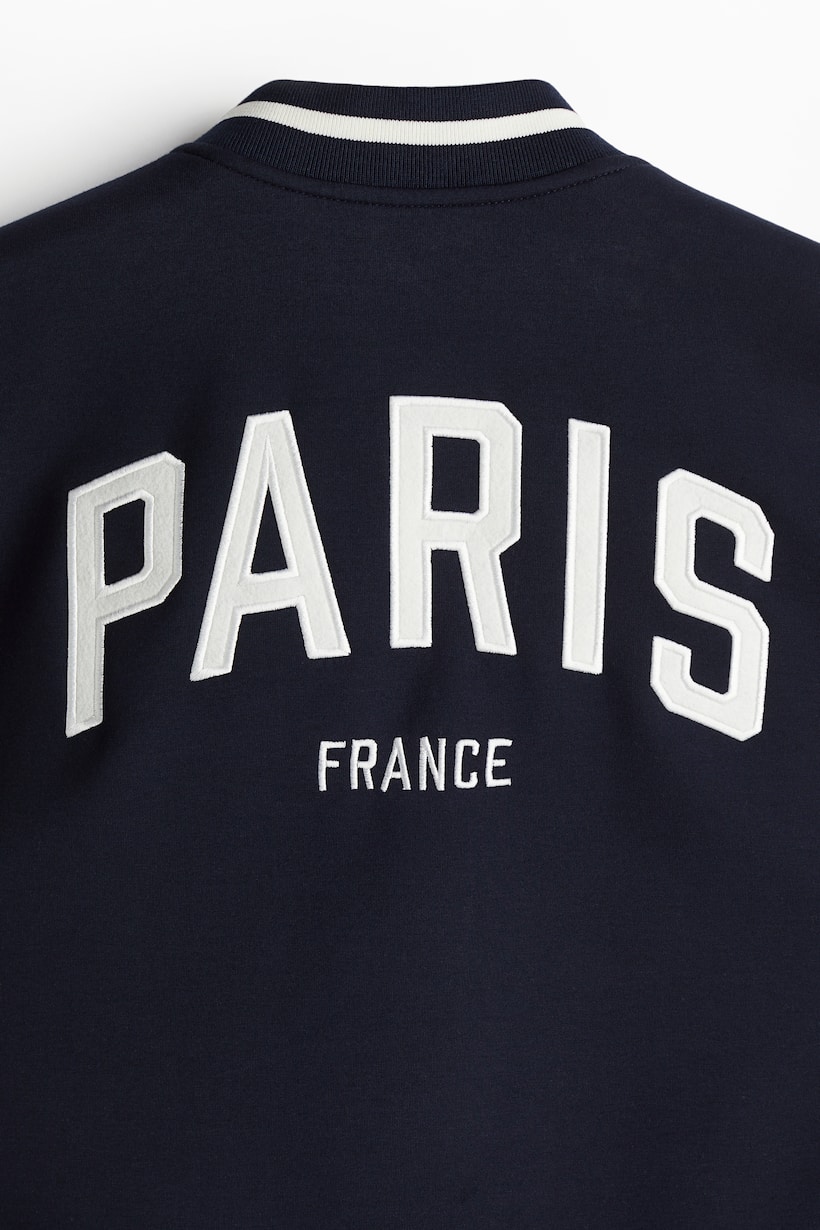 Teddy avec motif - Bleu marine/Paris - FEMME | H&M FR