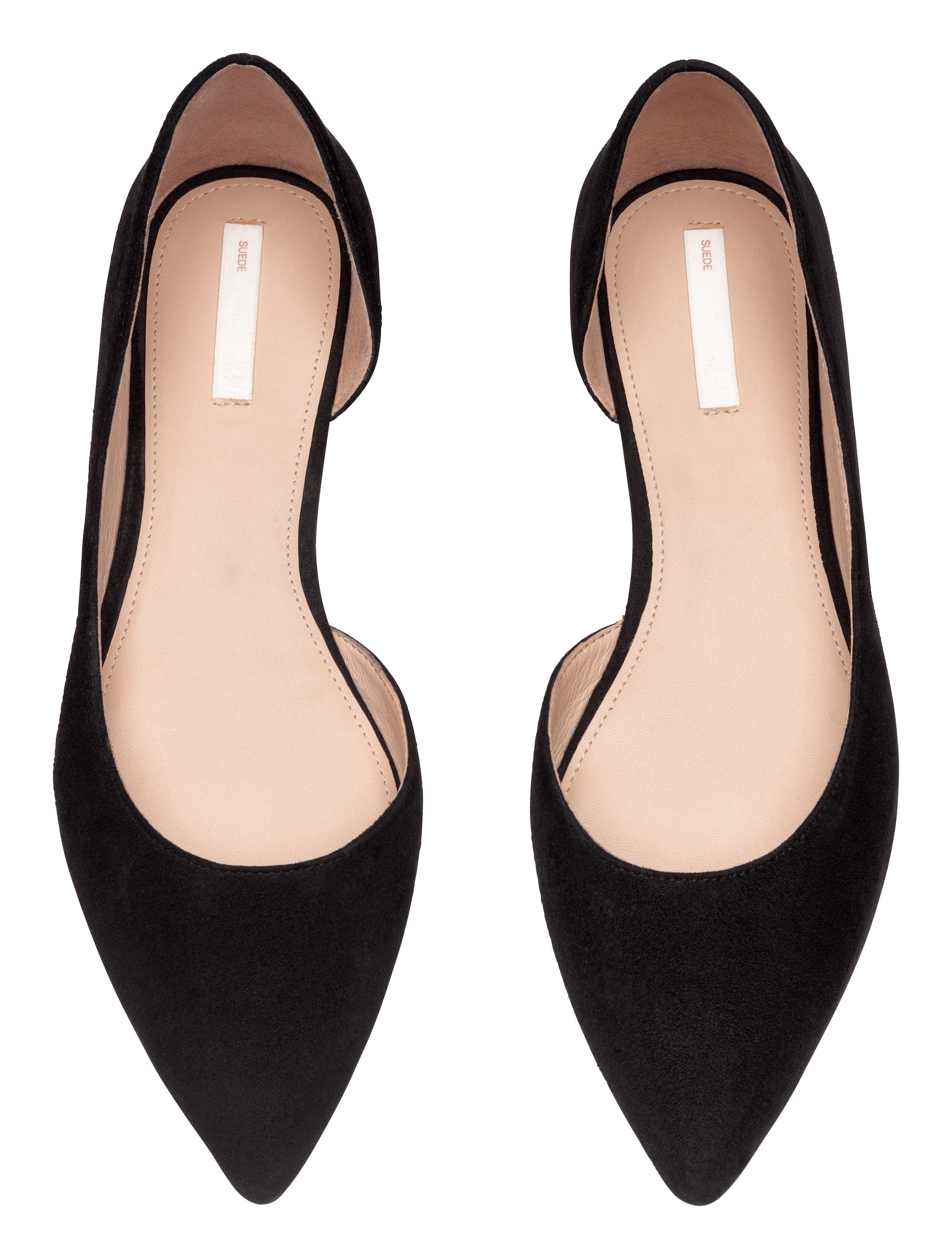 Pointed ballet pumps - No heel - Black - Ladies | H&M GB