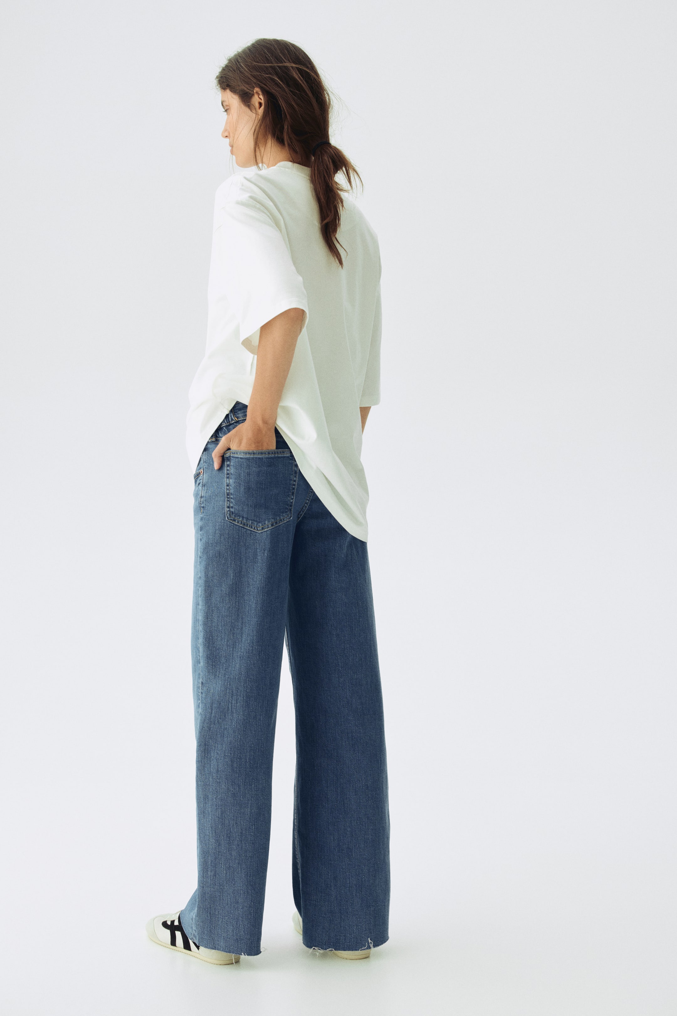 Преглед на по-голямо изображение: MAMA Широки jeans - Син деним - ЖЕНИ | H&M BG 3