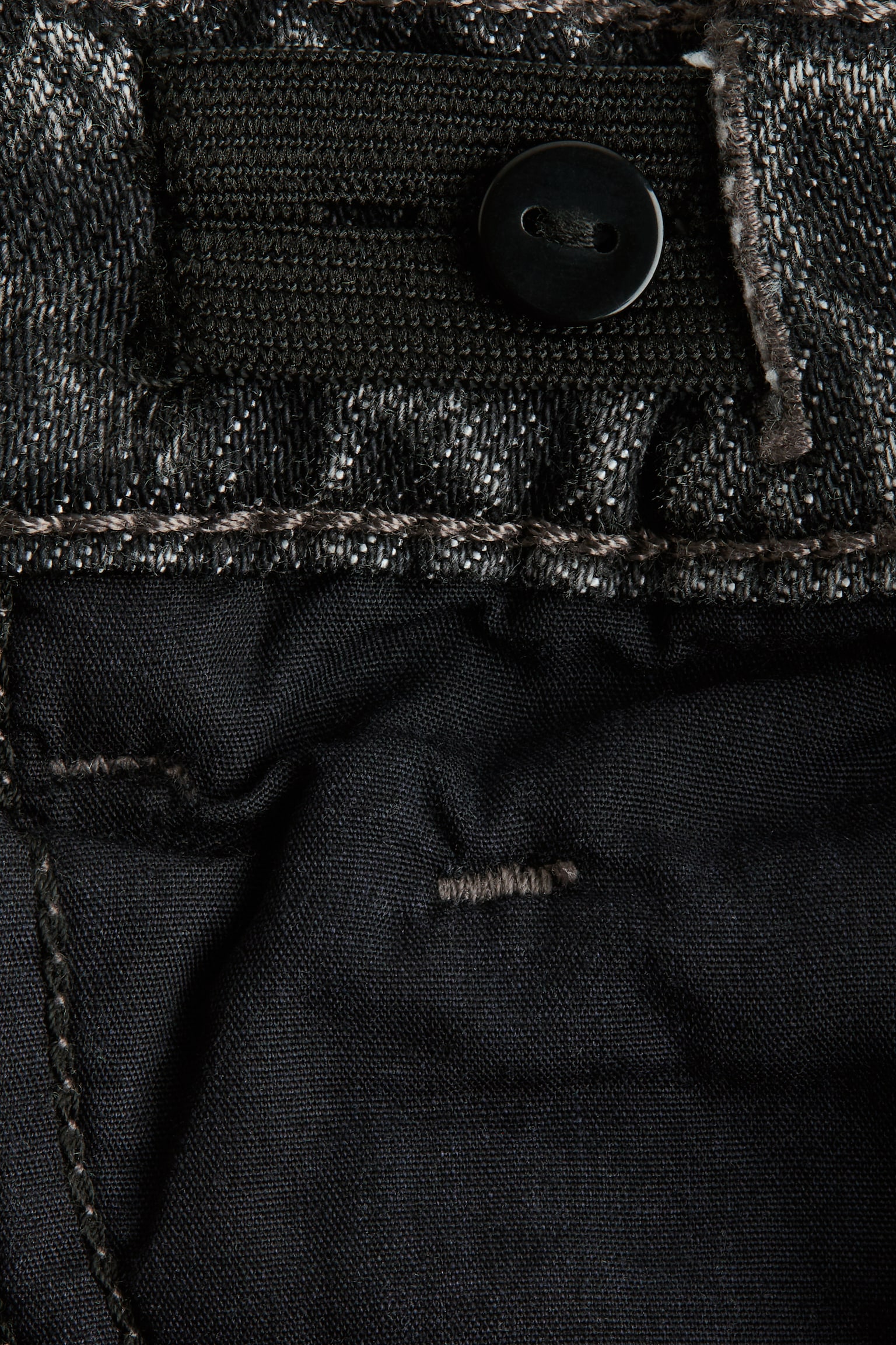 Tapered cotton-blend jeans-Dark grey - 3