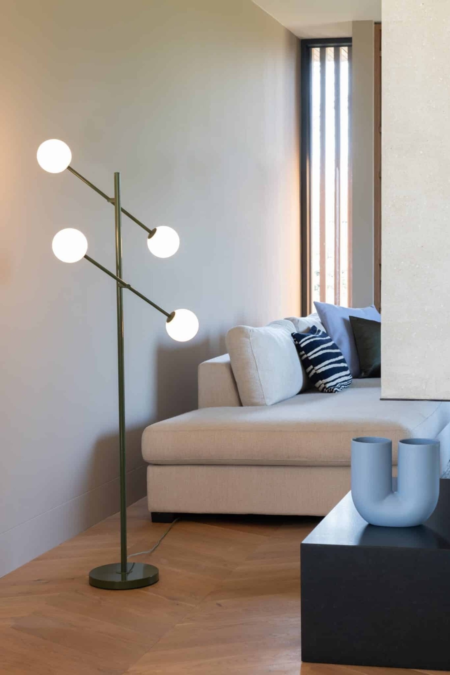 Copenhagen Vloerlamp - Groen/Bordeaux/Beige