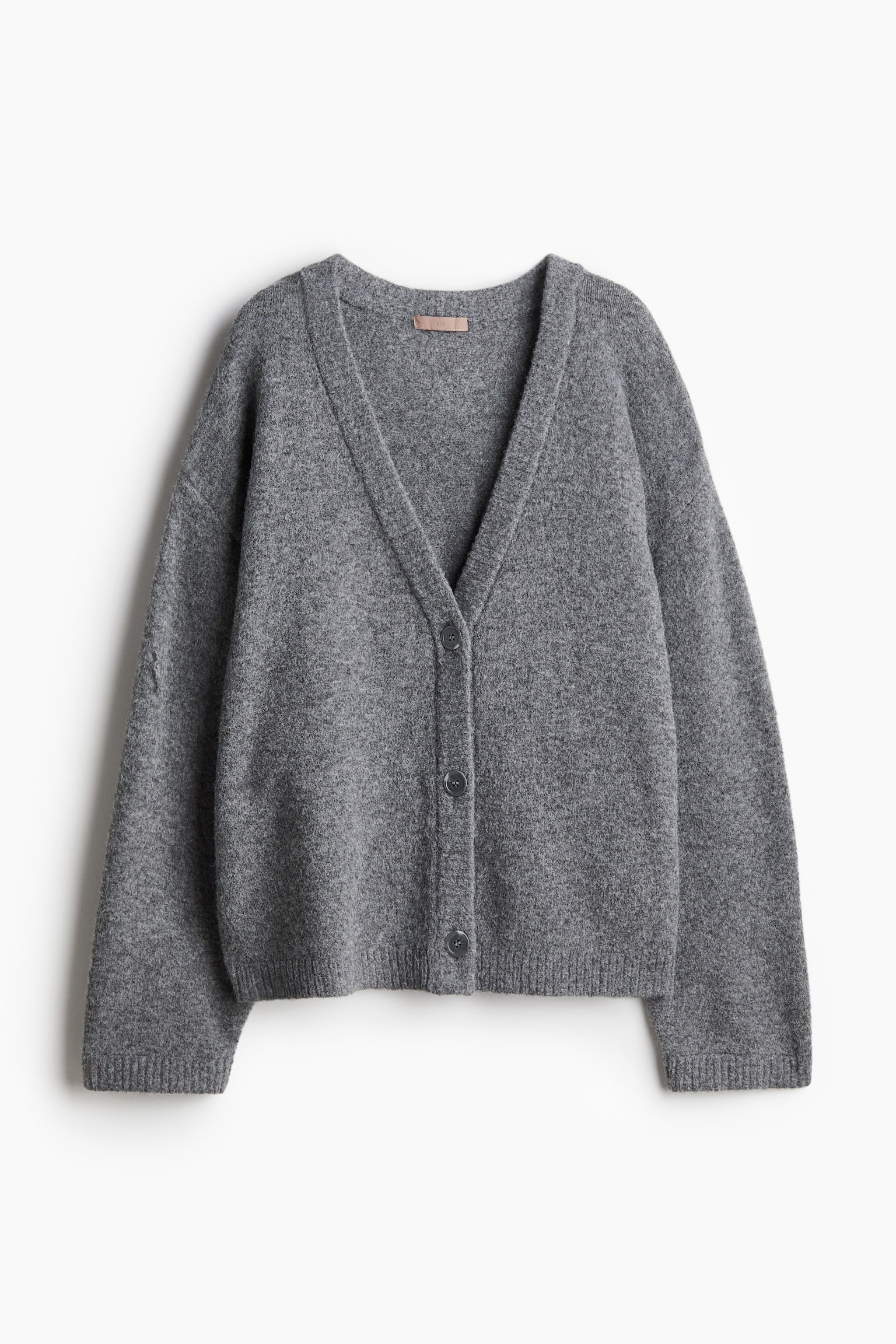 Cardigan - Grey marl/Light beige marl - 2