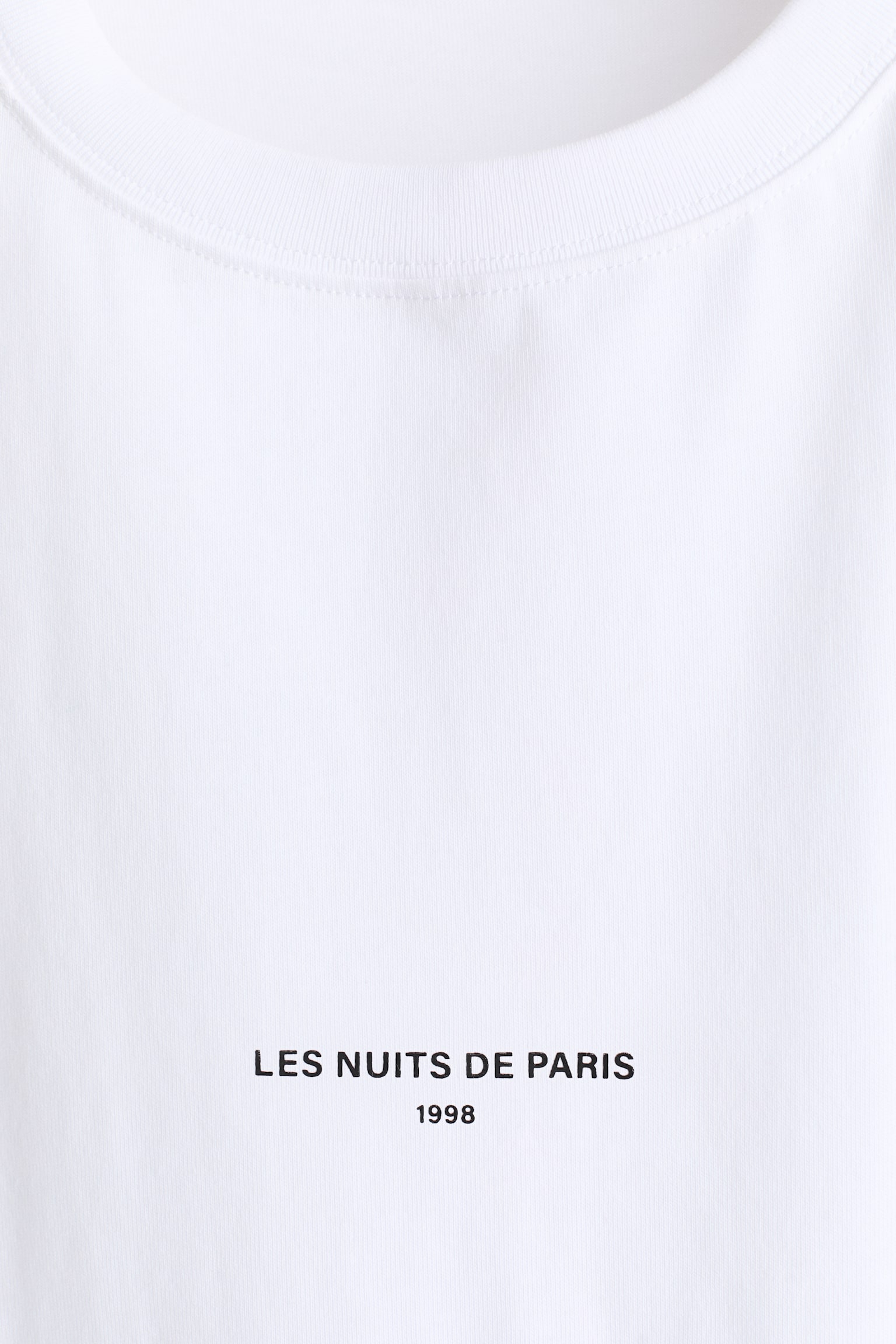 Dżersejowy top oversize - Biały/Les Nuits/Jasnoszary melanż/New York - 3