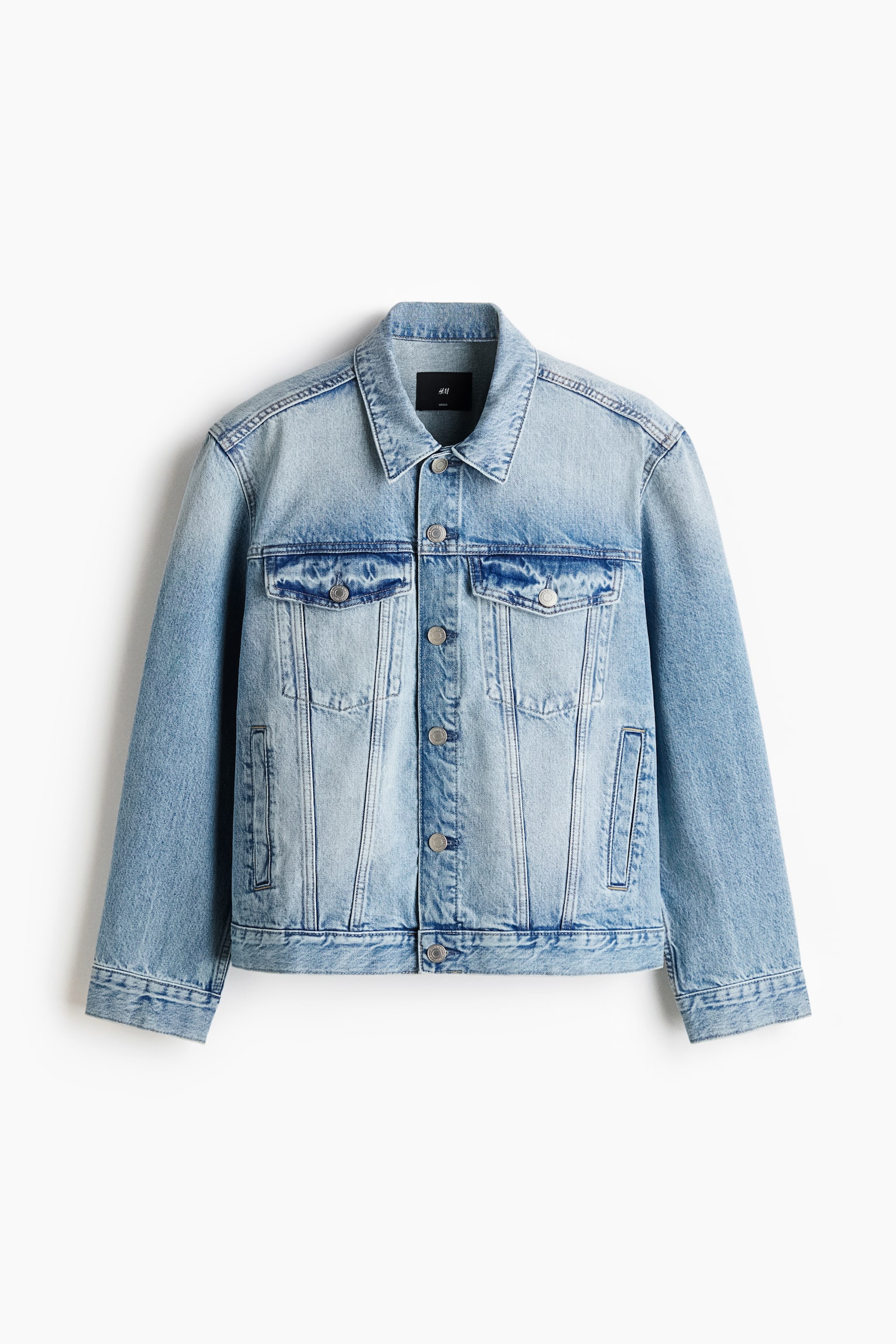 Denim trucker jacket - Denim blue/Black/Denim black/Denim green - 2