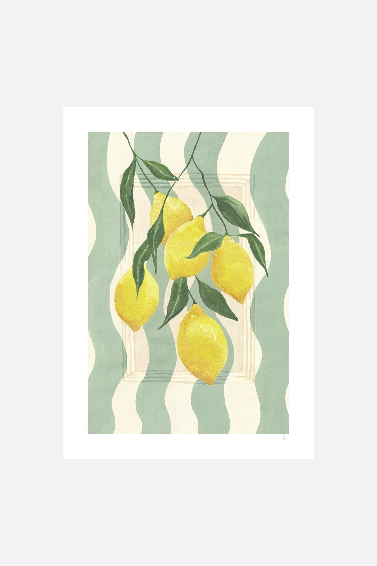 Violets Print House - Striped Lemons - Multicolorido - 1