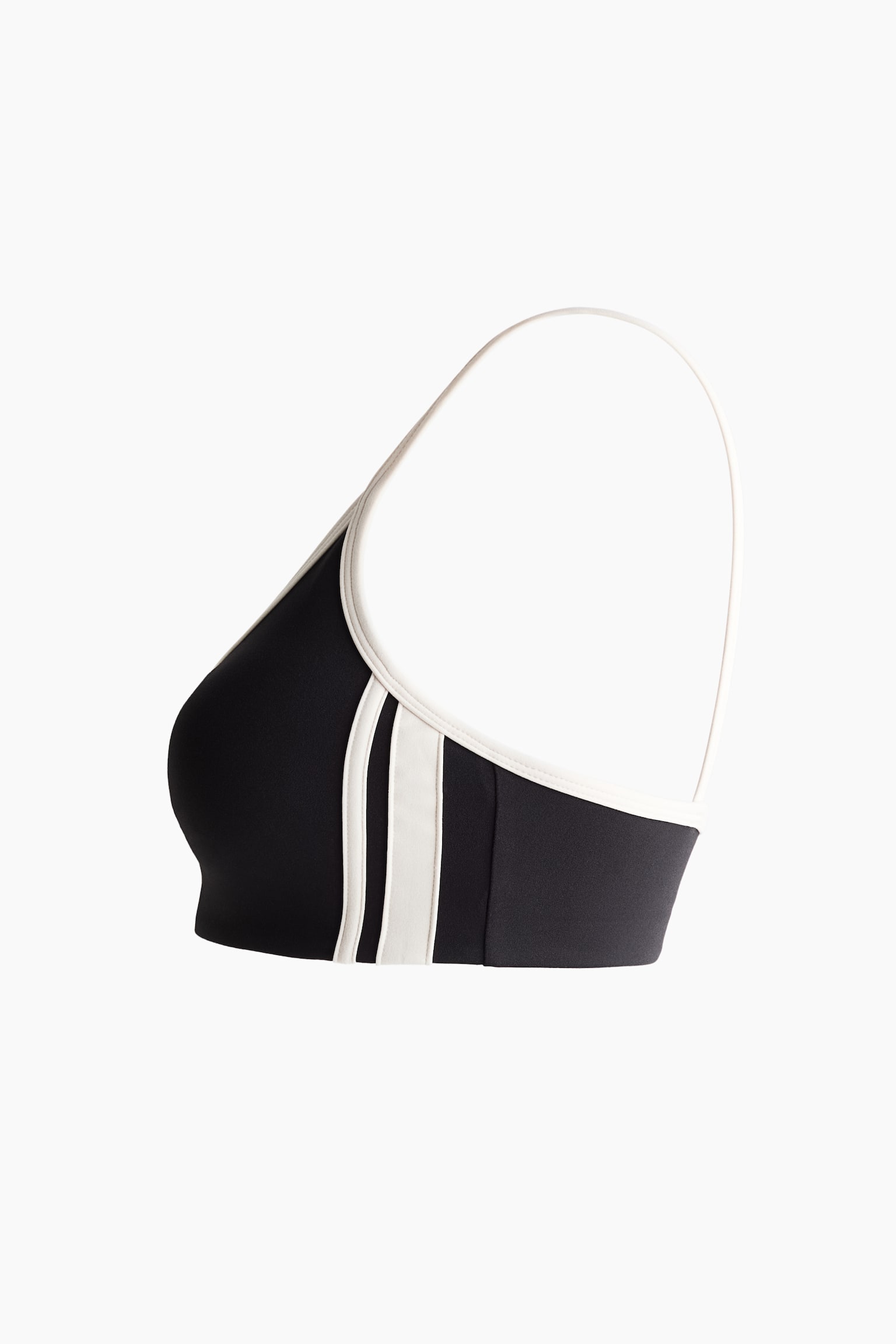 Женский топ H&M Move Padded Sports Crop with SoftMove™, цвет: Чёрный — фото 7