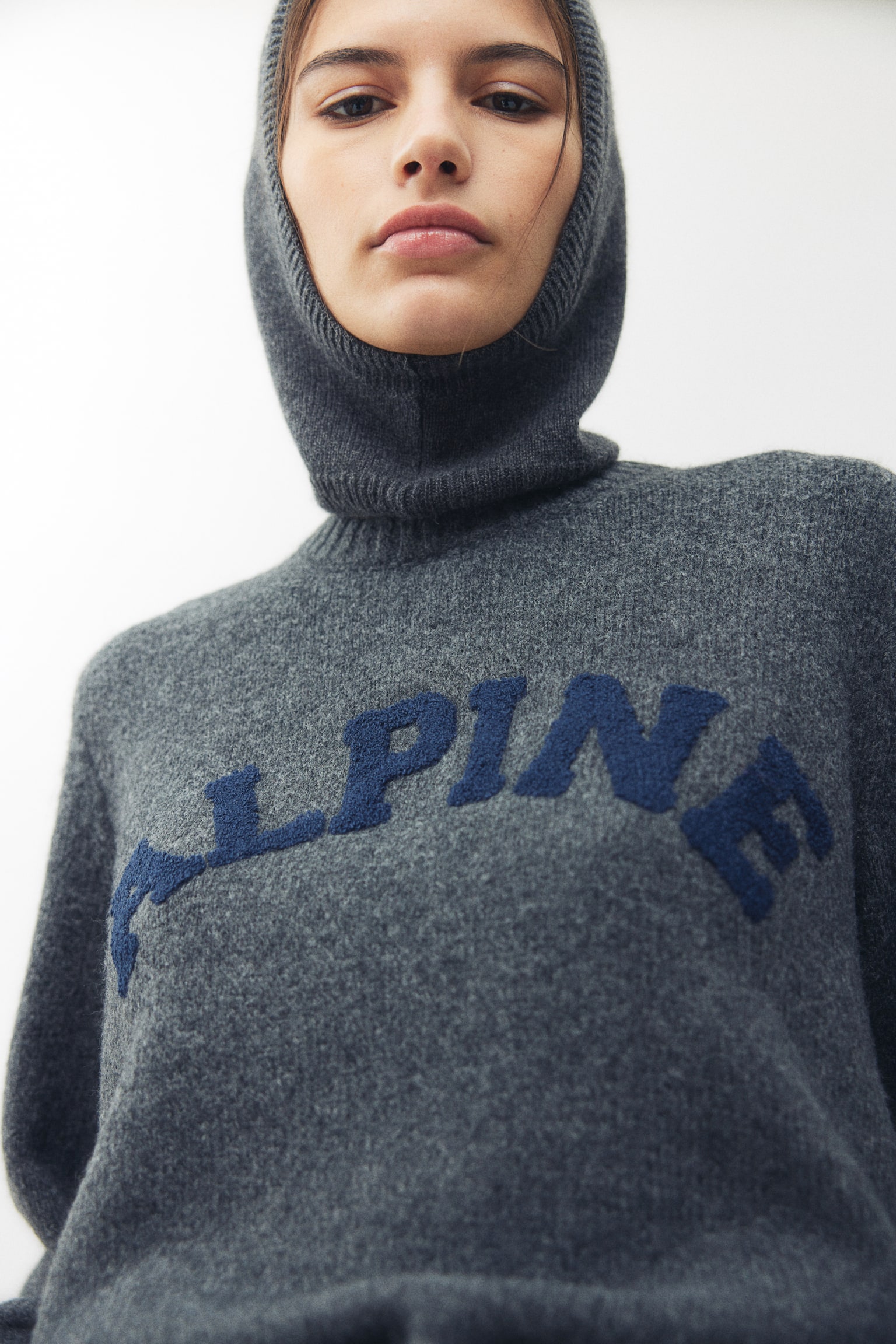 Text-motif jumper - Dark grey marl/Alpine/Black/Le Ski - 3