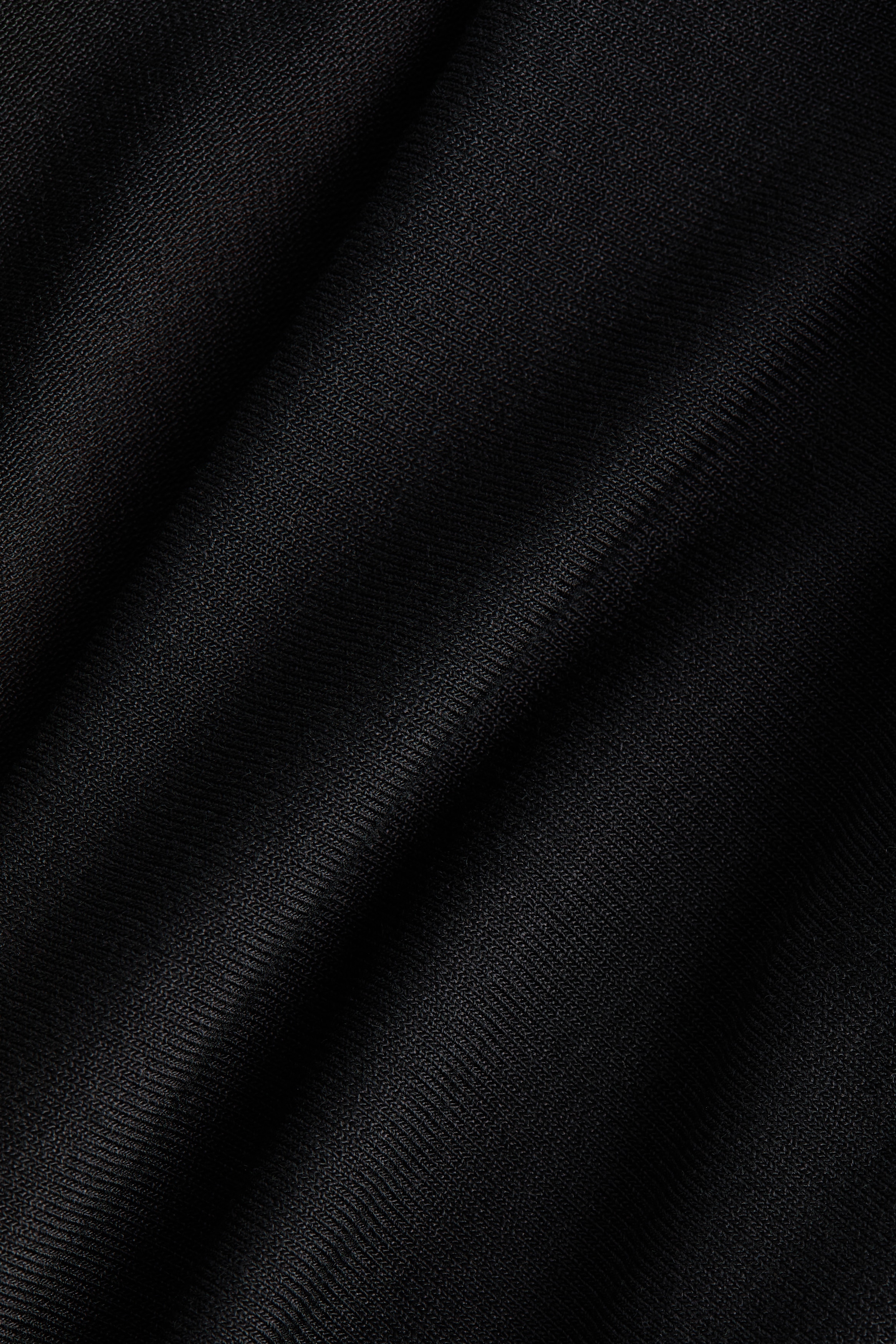 Cowl-back jersey top