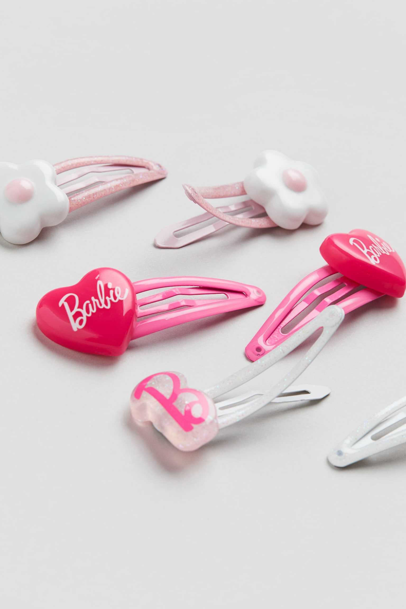 6-pack Hair Clips - Pink/Barbie - 2