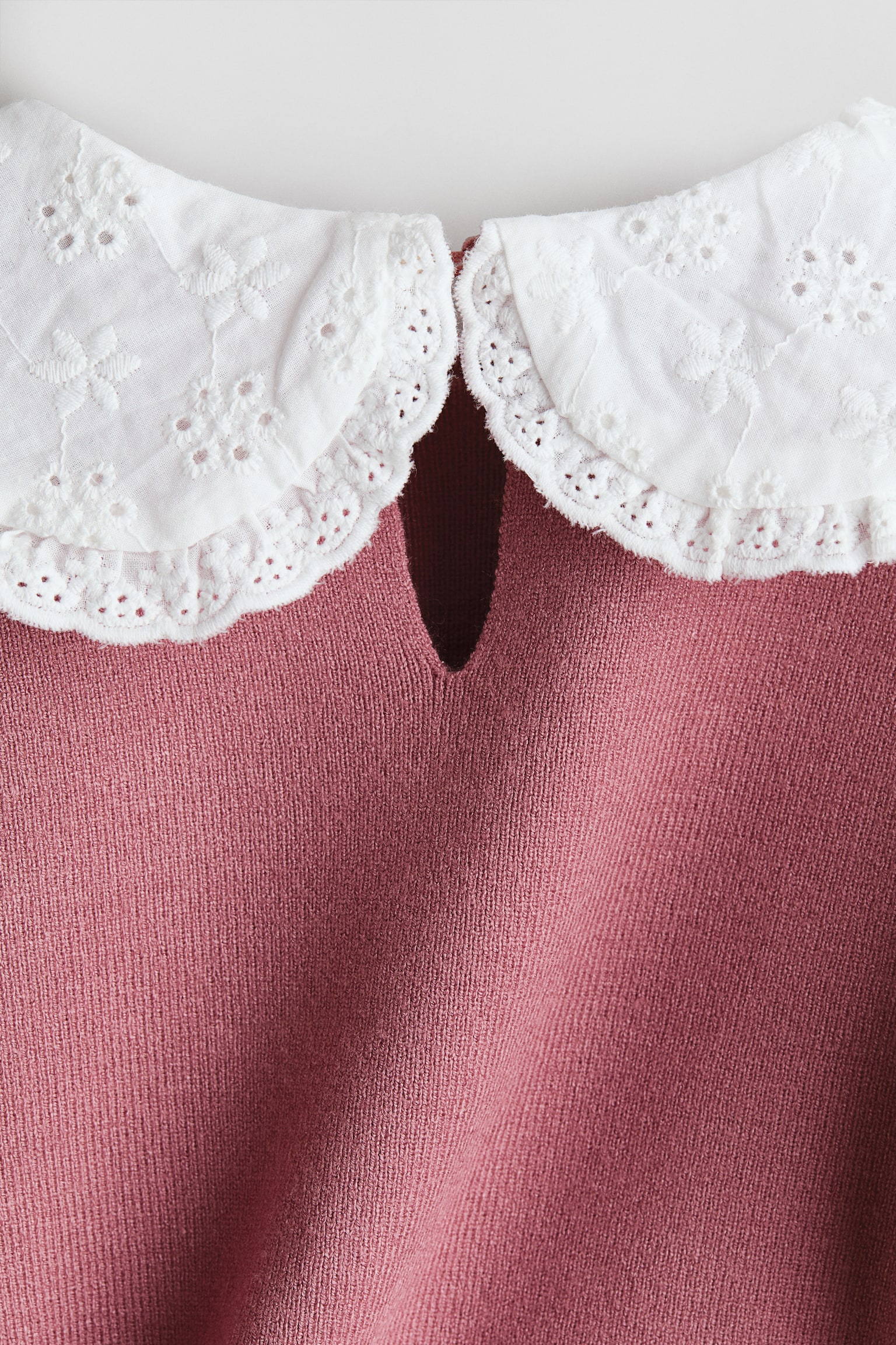 Детские комплекты H&M 2-Piece Fine-Knit Set, цвет: Розовый — фото 2