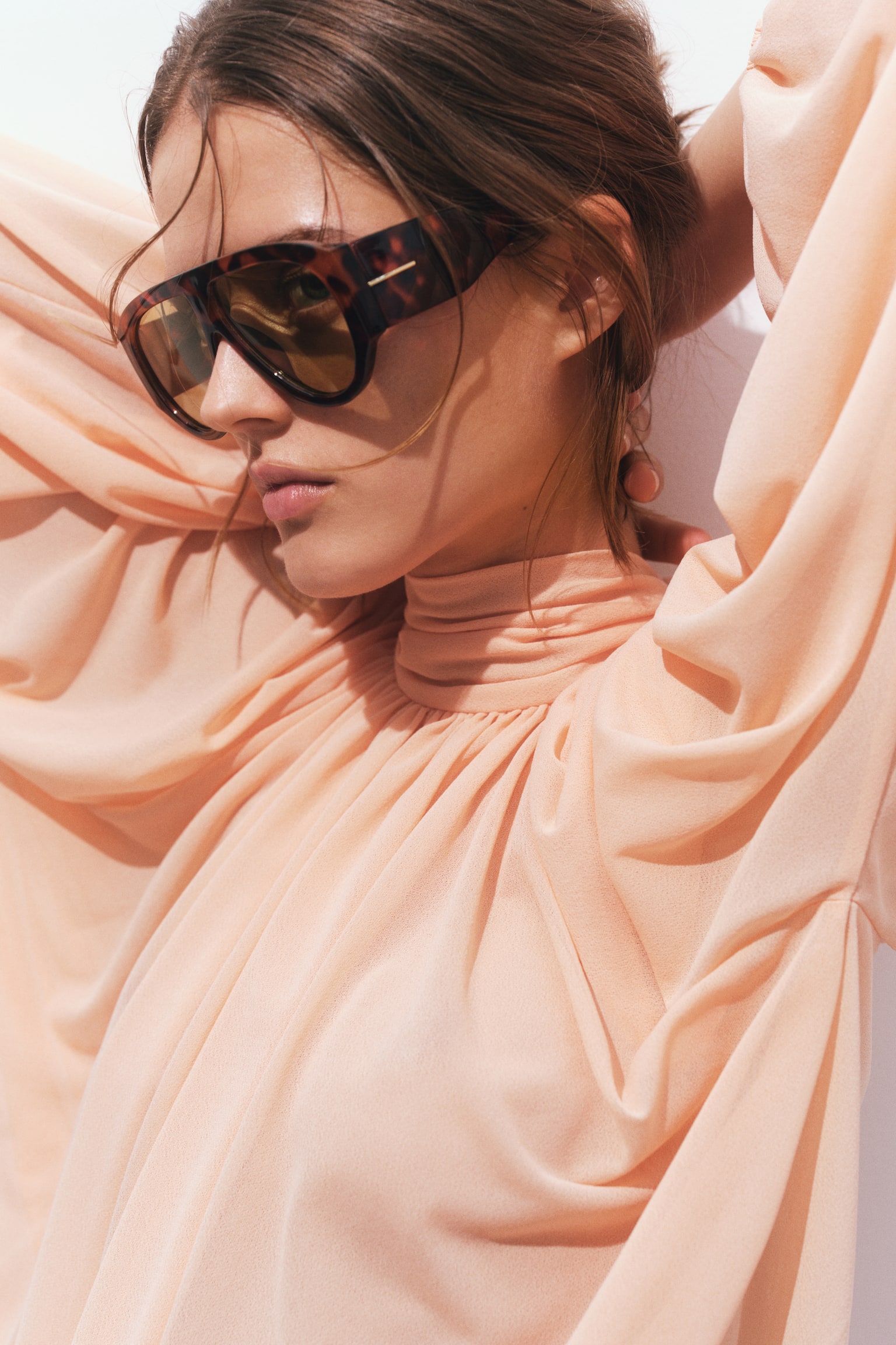 Polarised sunglasses - Brown/Tortoiseshell pattern - 3