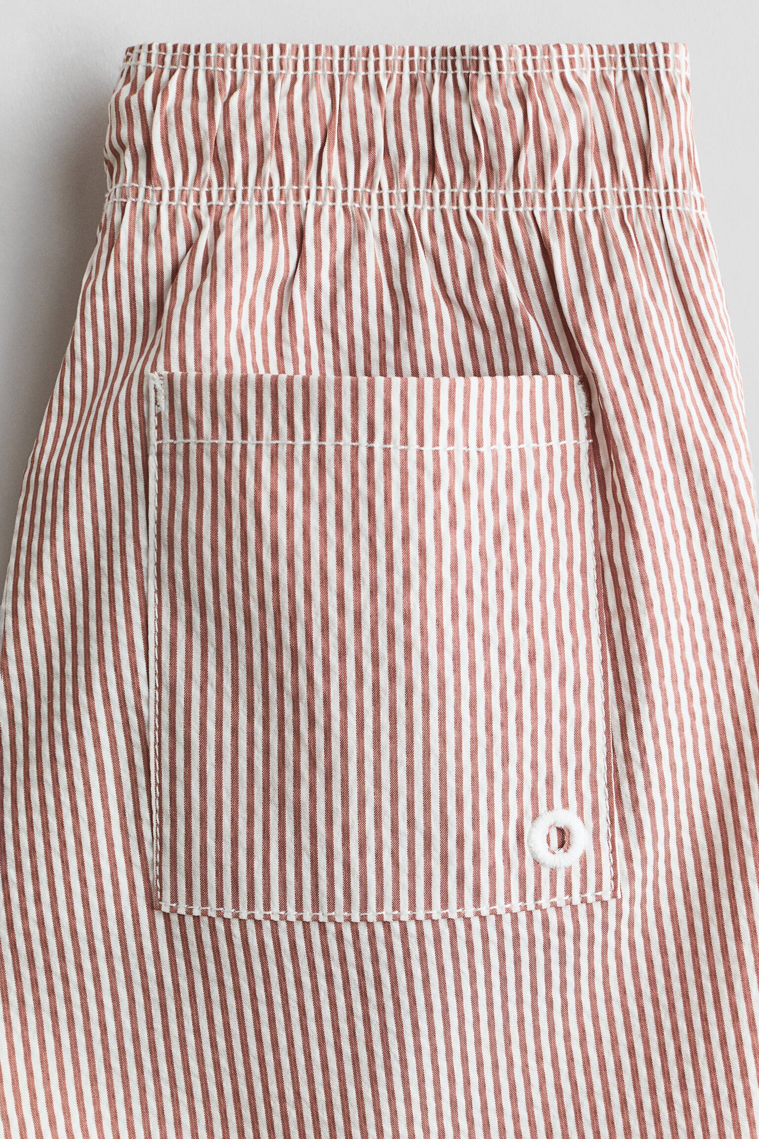 Patterned swim shorts - Light brown/Striped/Light blue/White striped - 2