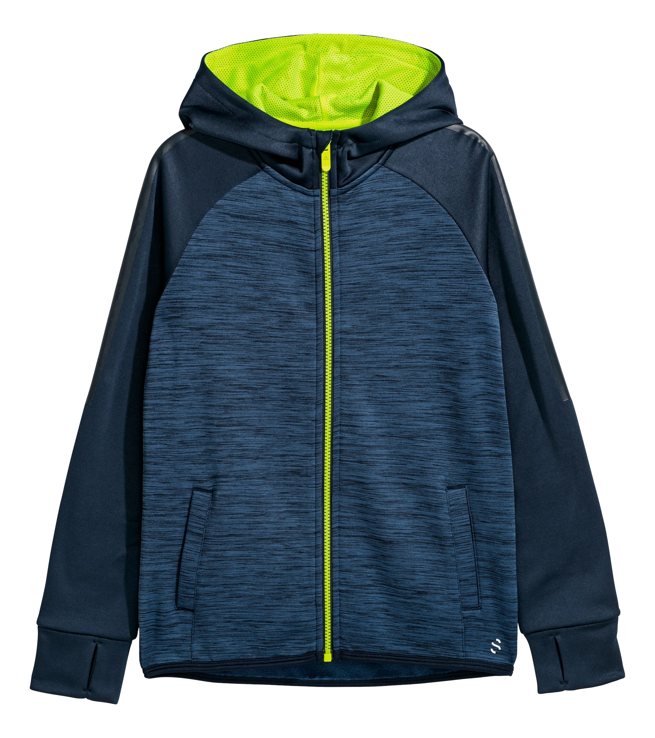 Visualizza immagine più grande: Giacca sportiva con cappuccio - Blu scuro mélange - BAMBINO | H&M IT 1