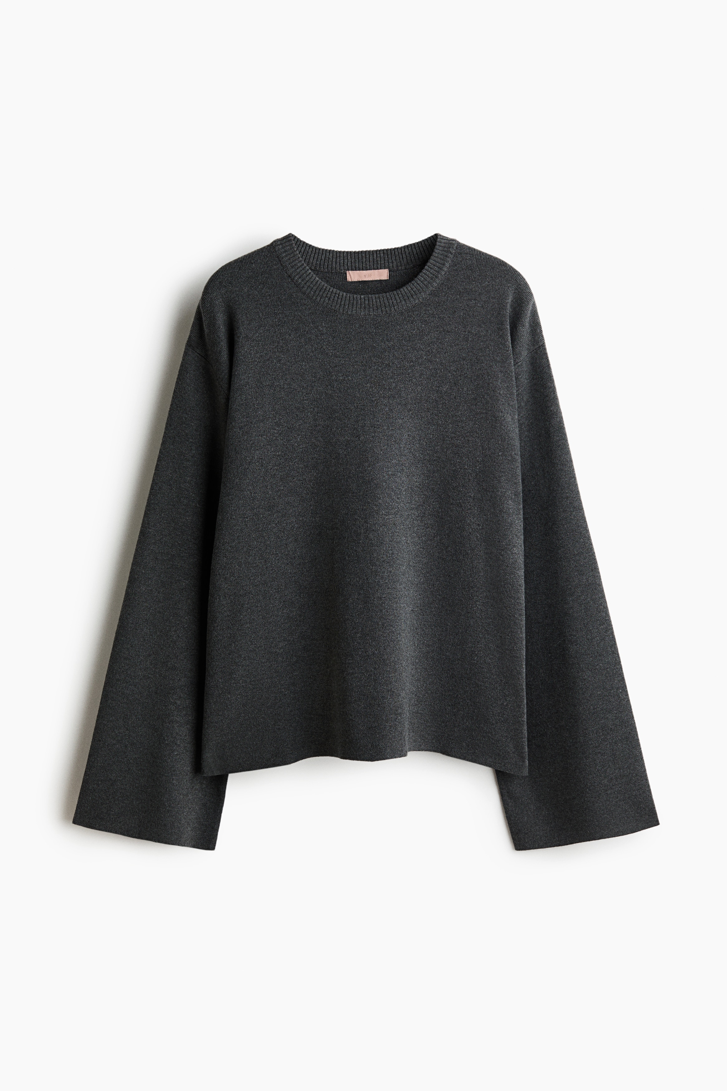 Feinstrickpullover in Oversize Fit - Dunkelgrau/Hellbeigemeliert/Weinrot/Marineblau/Cremefarben/Dunkelbraun