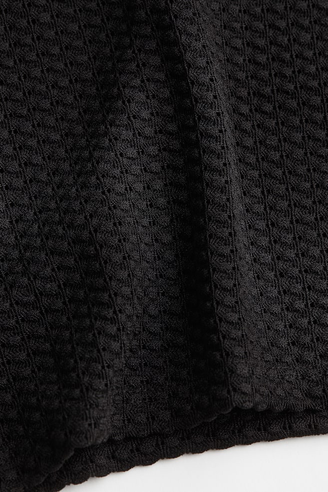 Twist-detail bandeau top - Black/Cream - 5