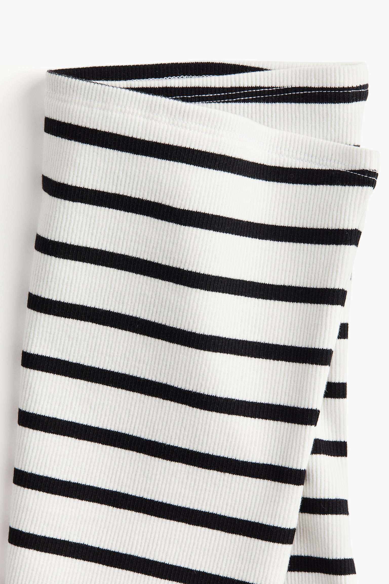 Rib Bandeau - White/Black stripe/White/Black/Light greige/Light grey marle - 5