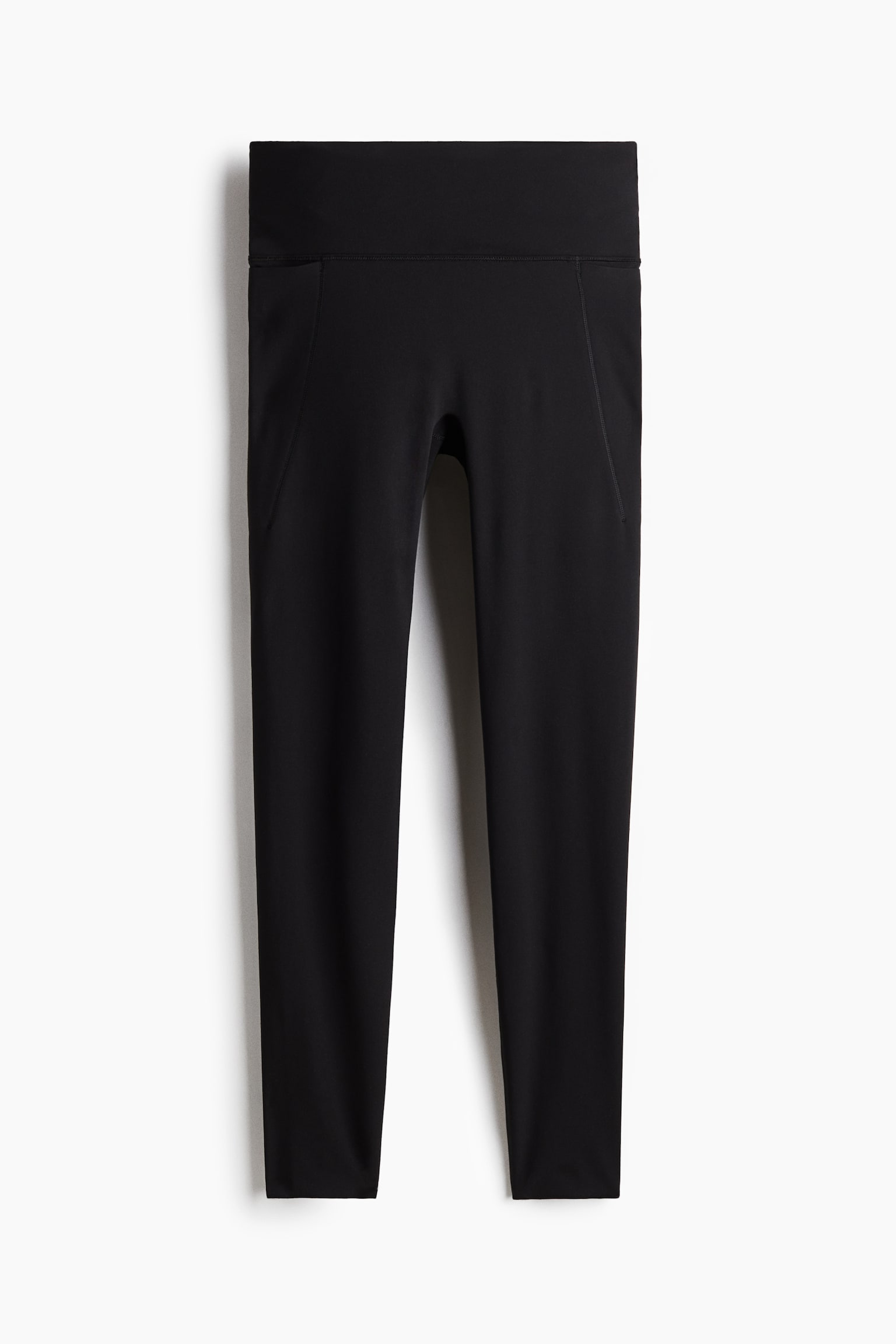 Женские леггинсы H&M Move Pocket-Detail Sports with SoftMove™, цвет: Чёрный — фото 1