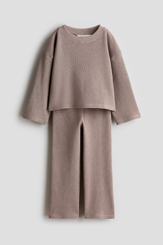 Детские топы H&M 2-Piece Waffled Cotton Set