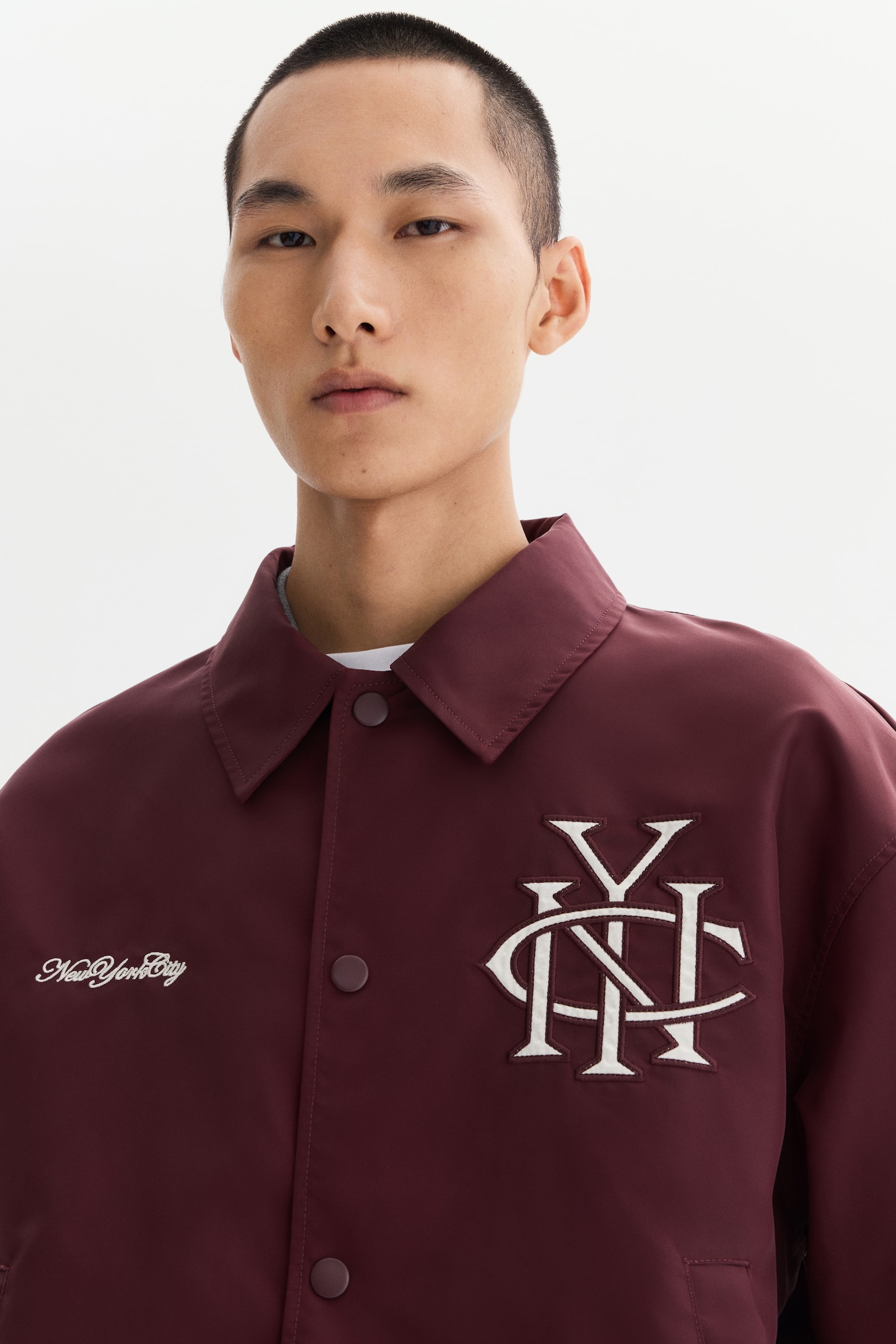 Chamarra de baseball - Borgoña/NYC/Azul marino/NYC - 6