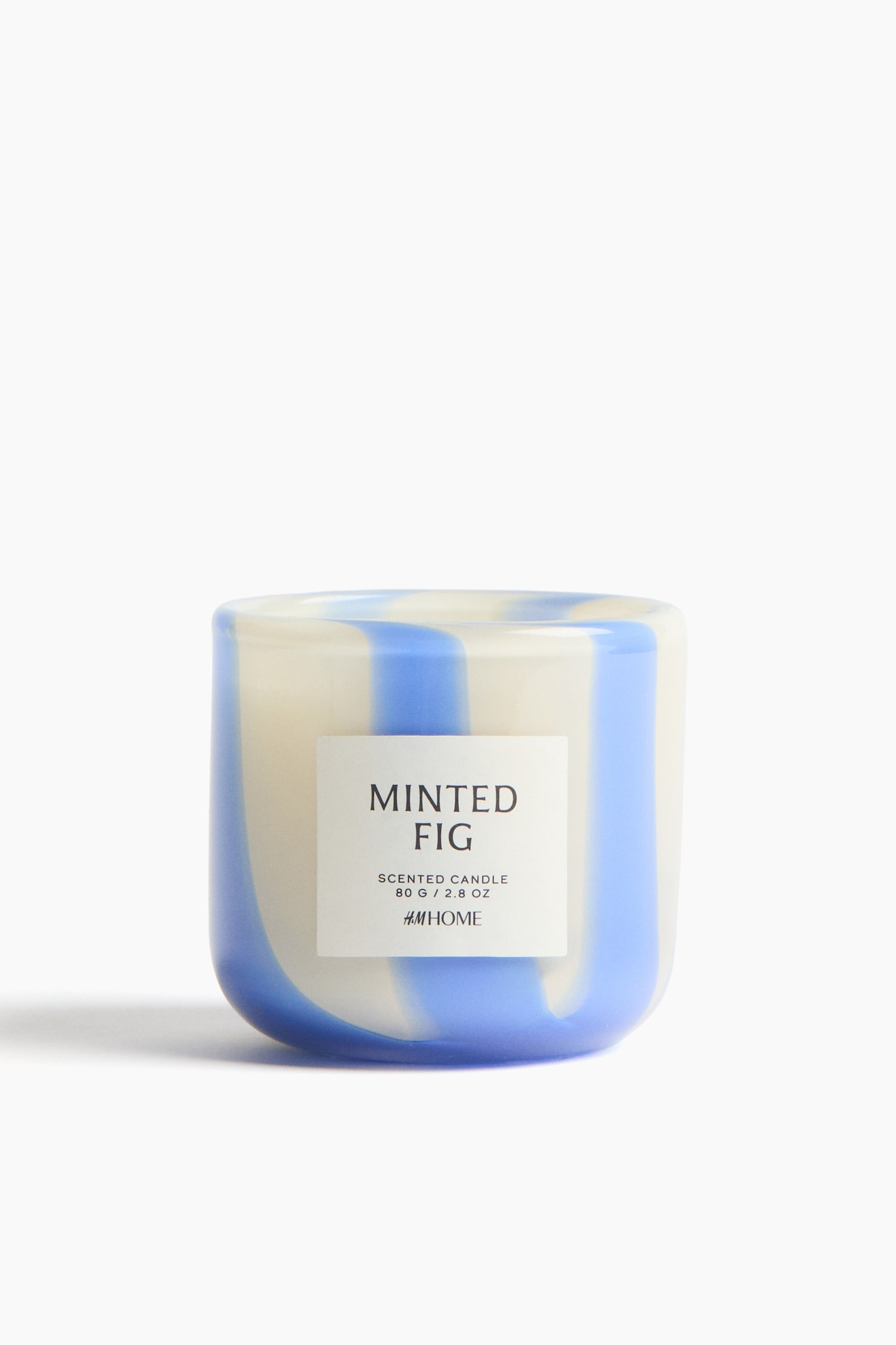 Scented candle in glass holder - Blue striped/Minted Fig/Ember Vanilla/Warm Woods/Lily Of The Valley/Vanilla Patchouli/Dark Honey/Apple Blush - 1