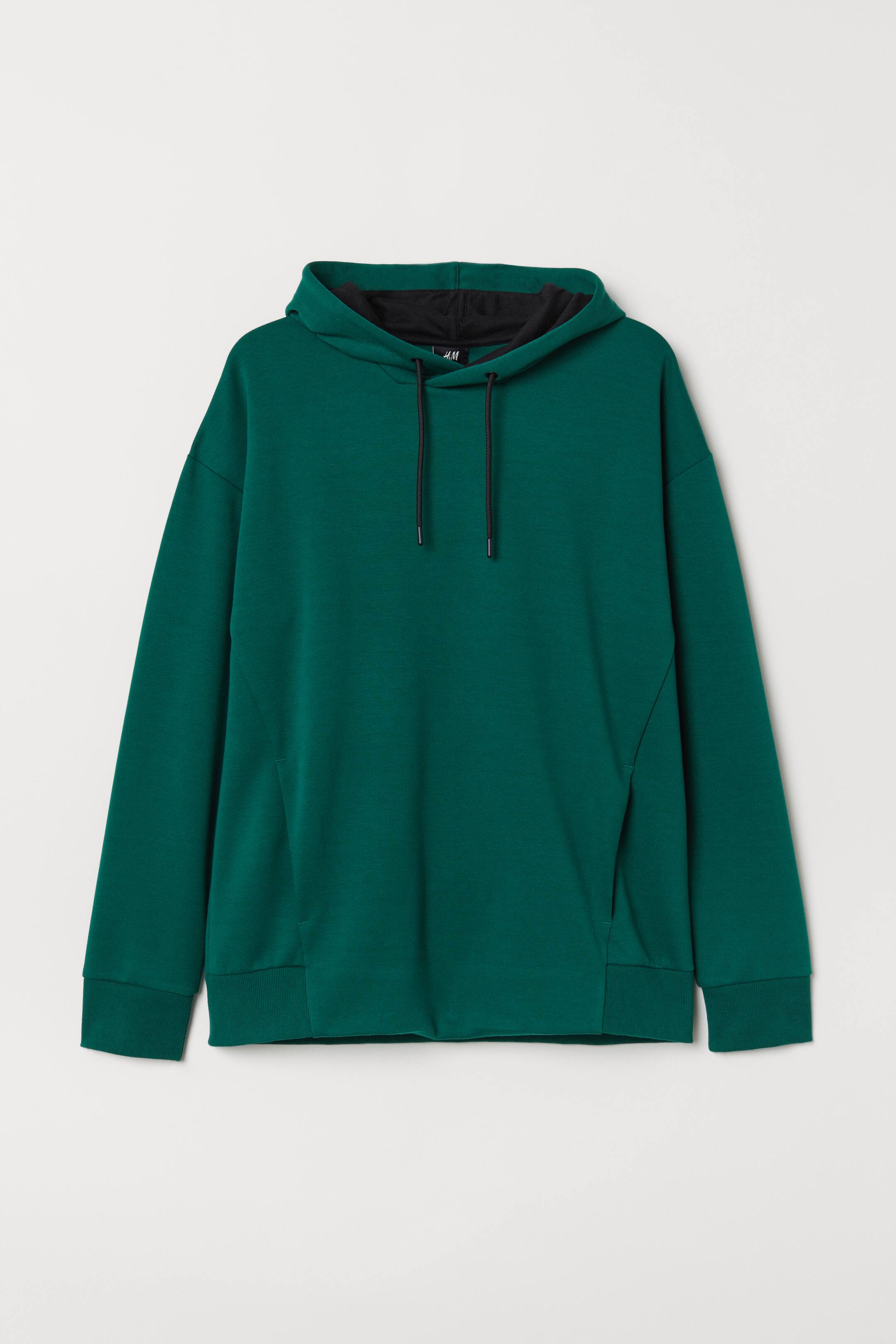 View larger image: Hooded top - Dark green - Men | H&M 1