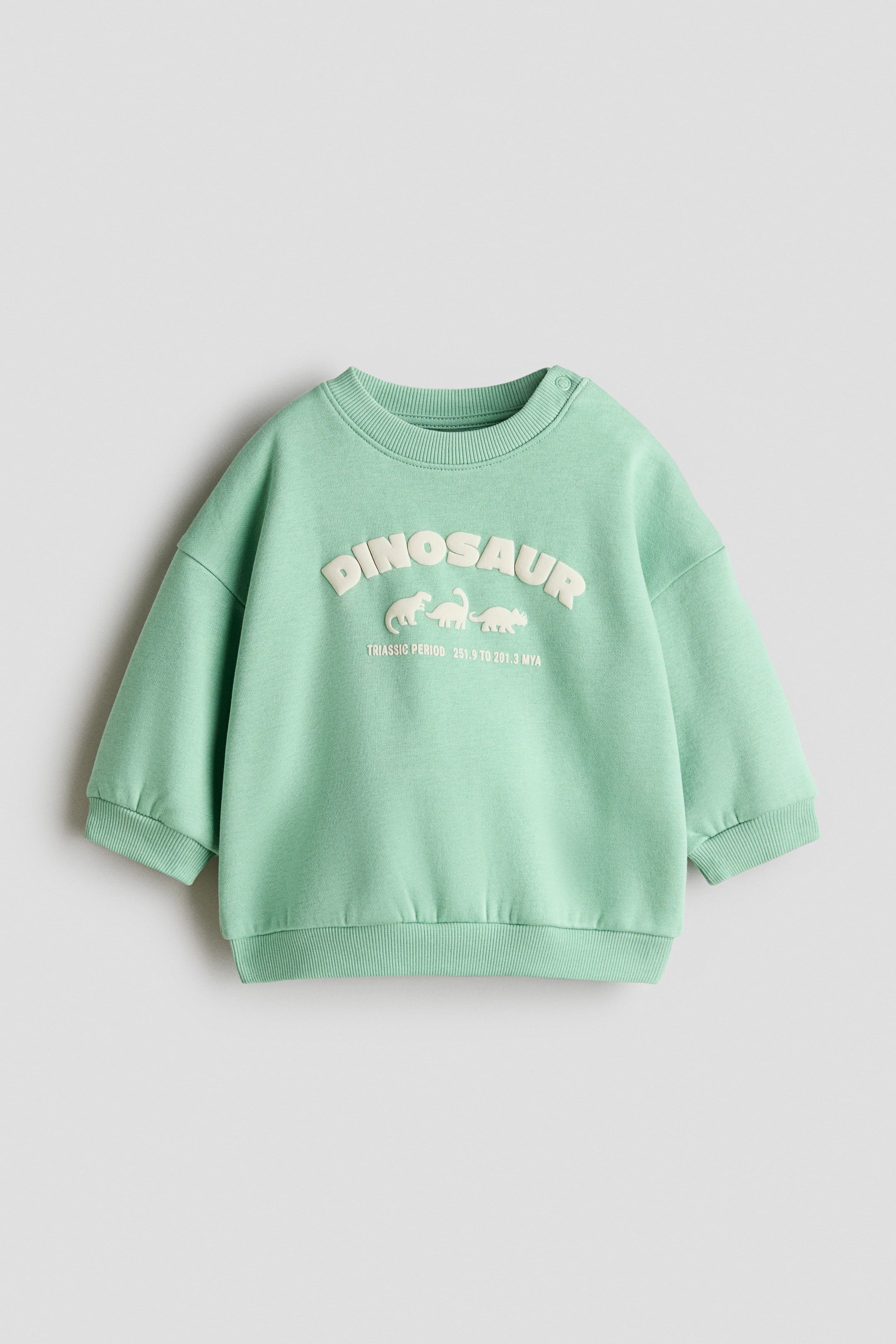 Visualizza immagine più grande: Felpa con stampa - Verde chiaro/dinosauro - BAMBINO | H&M IT 3