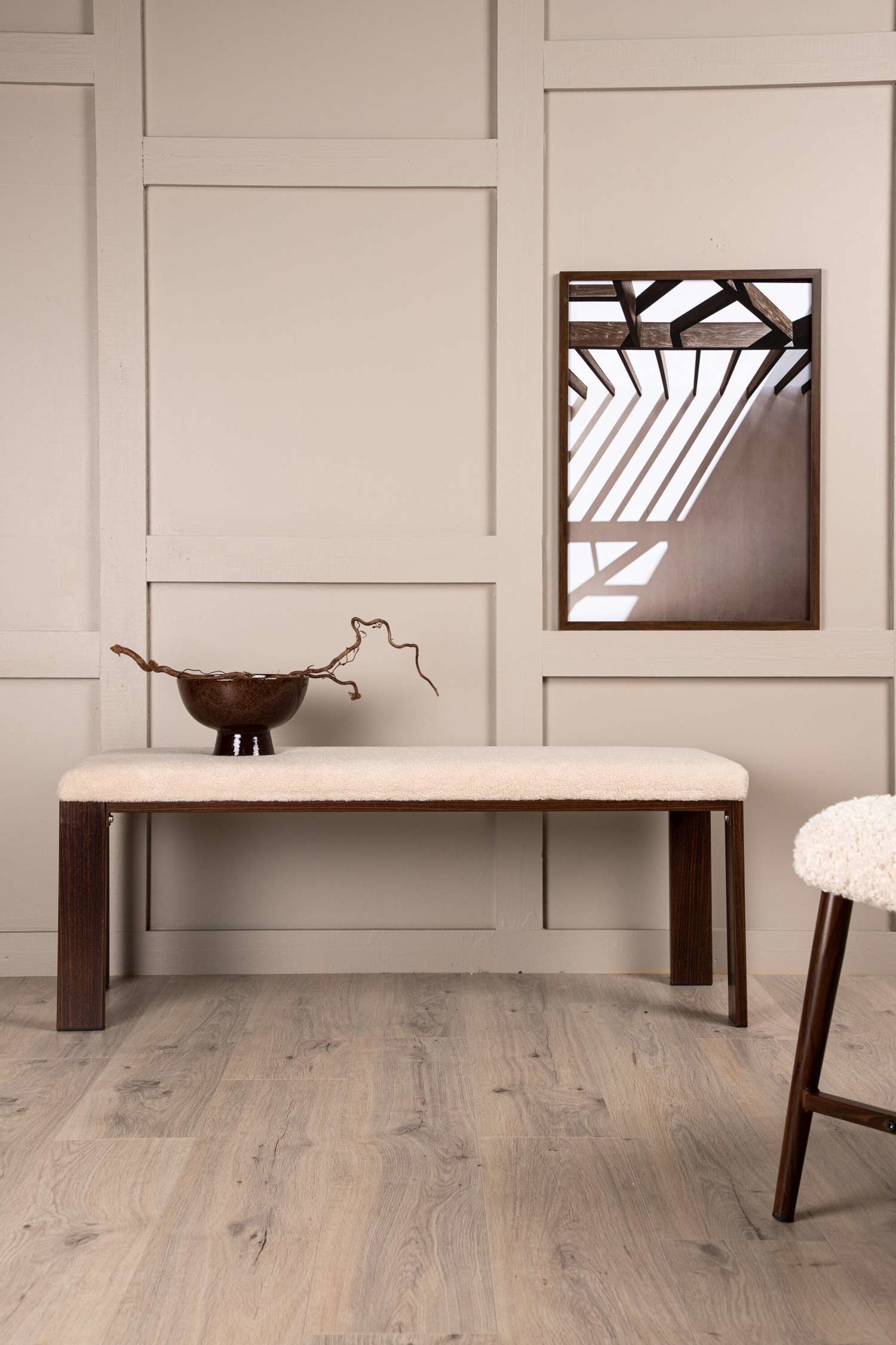 Chester Bench - Steel, White