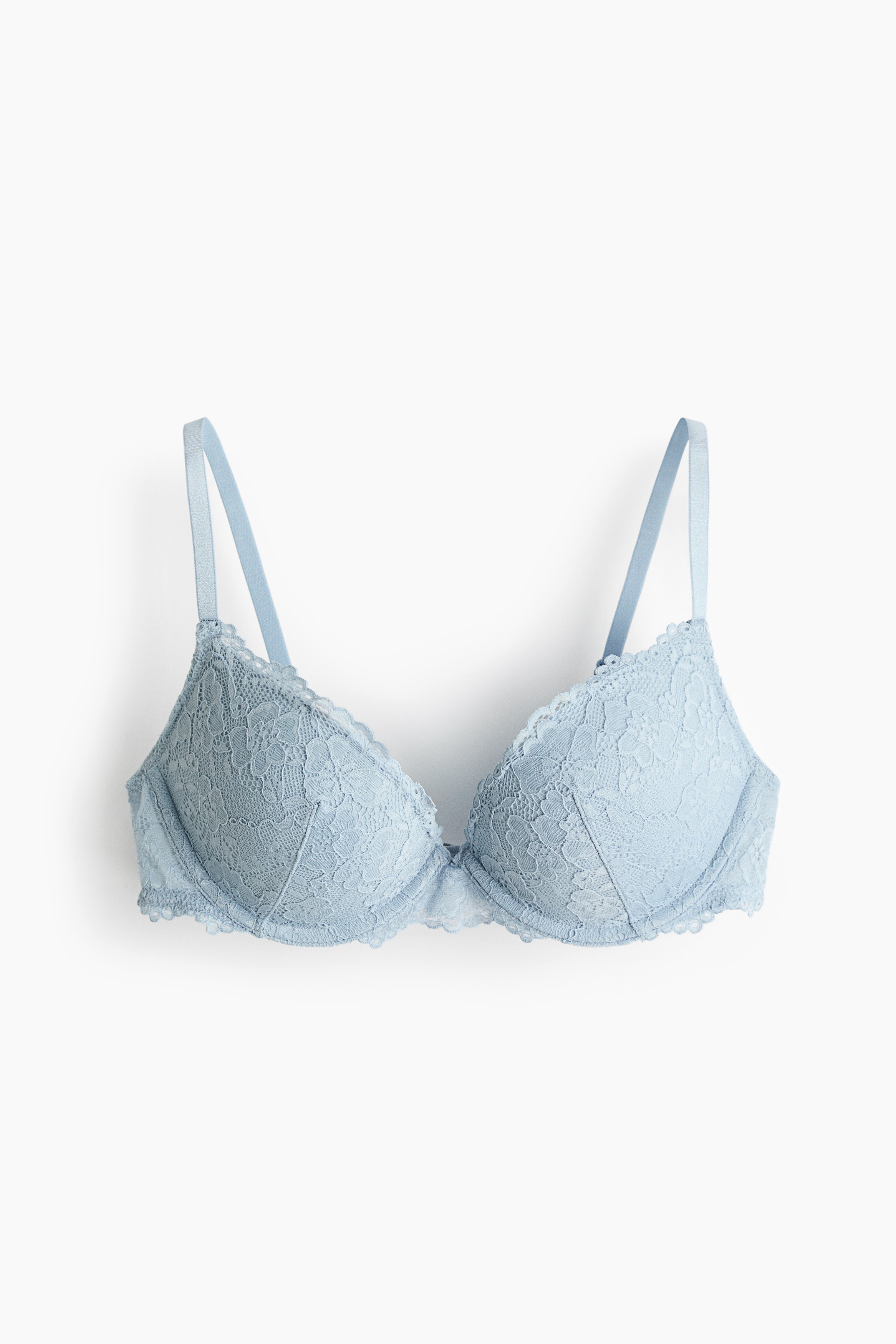 Lace Super Push Up Bra - Light blue/Black/Light beige/White/Powder pink