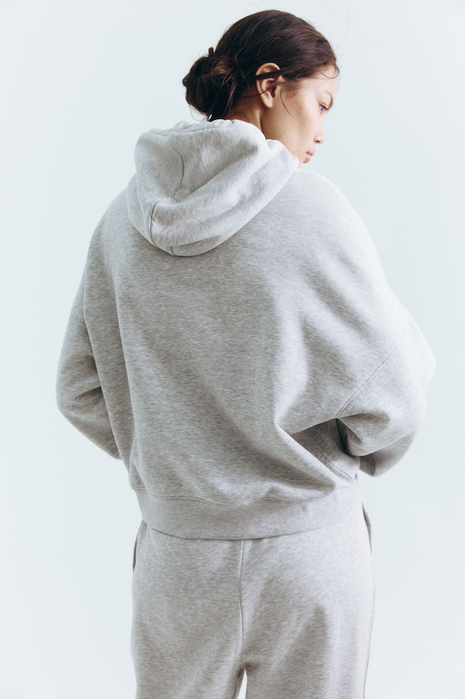 Hoodie-Light gray melange - 7