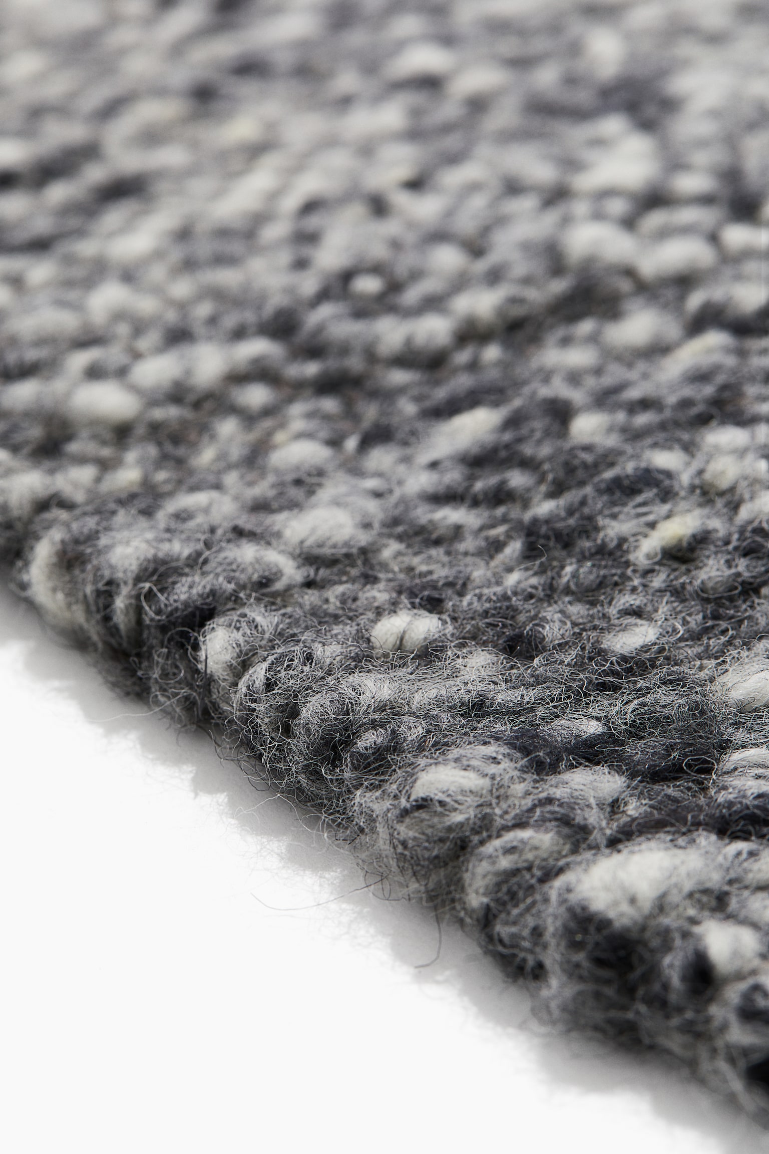 Wool-blend rug - Dark grey marl - 4