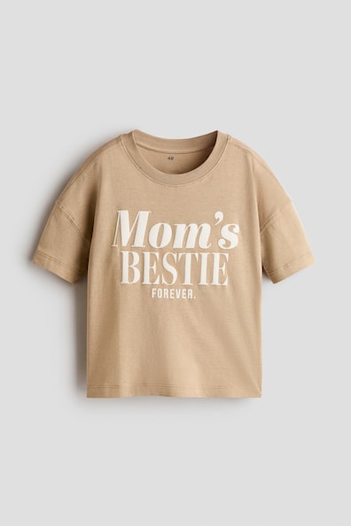 プリントデザイン コットンTシャツ